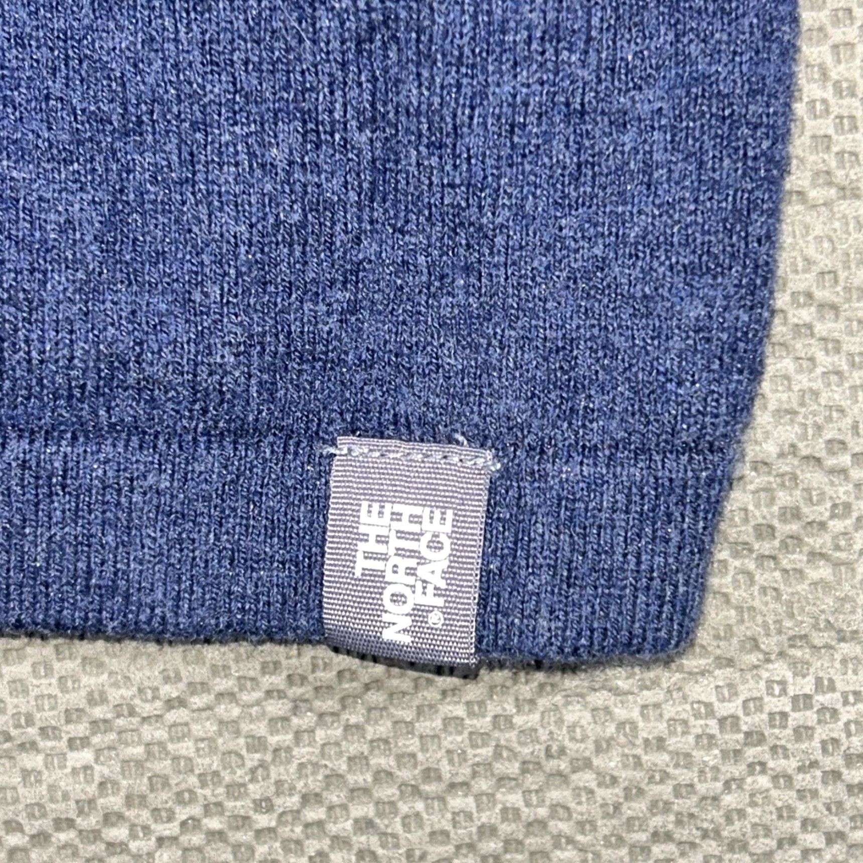The North Face The North Face Mt Tam 1/4 Zip Sweater Navy Blue Wool Cotton Mens Large Pullover Size US L / EU 52-54 / 3 - 2 Thumbnail