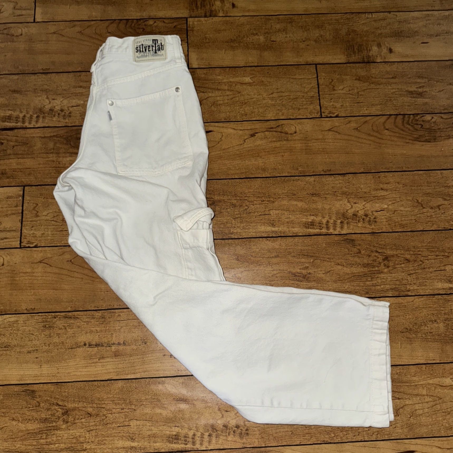 Levi's VINTAGE Levi’s Silvertab 94 Baggy Cargo Pants Men 28x32 Gray Cargo Mens Size US 28 / EU 44 - 2 Thumbnail