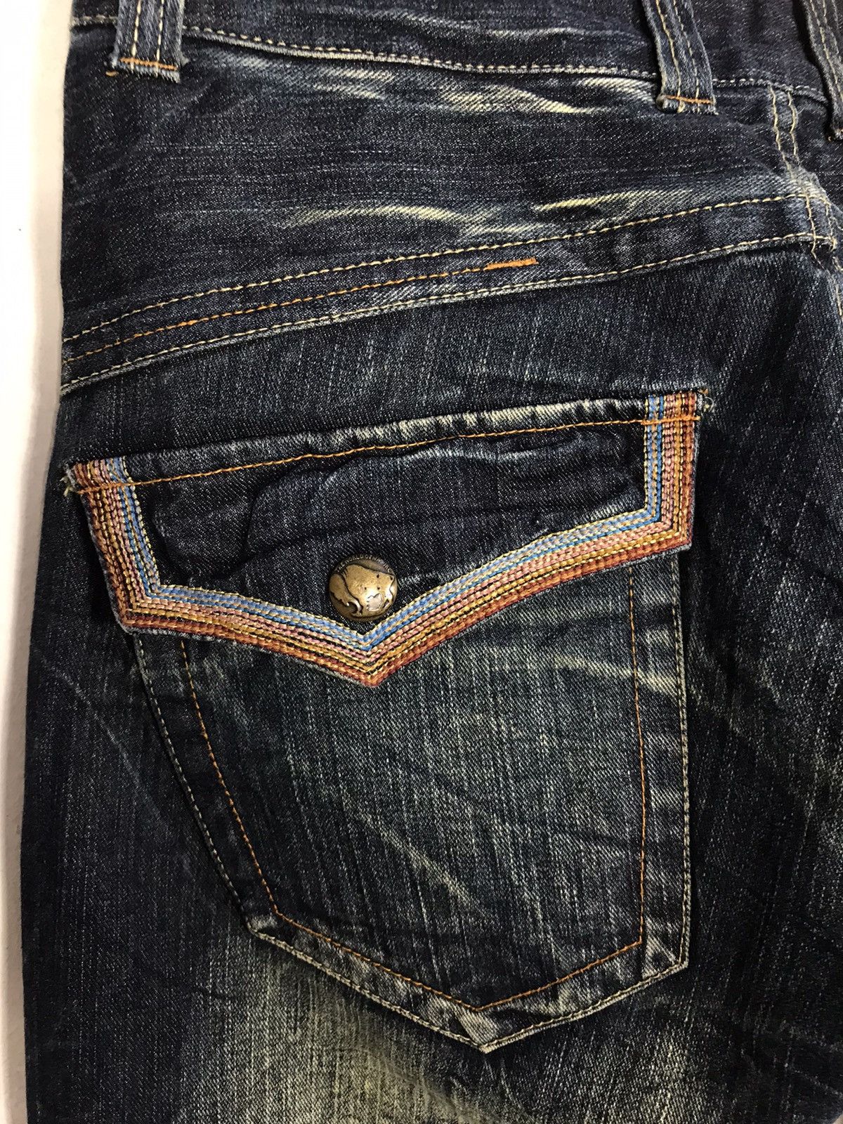 Japanese Brand × Vintage Vintage Japanese Brand Design Lightning Denim Jeans Size US 32 / EU 48 - 14 Thumbnail