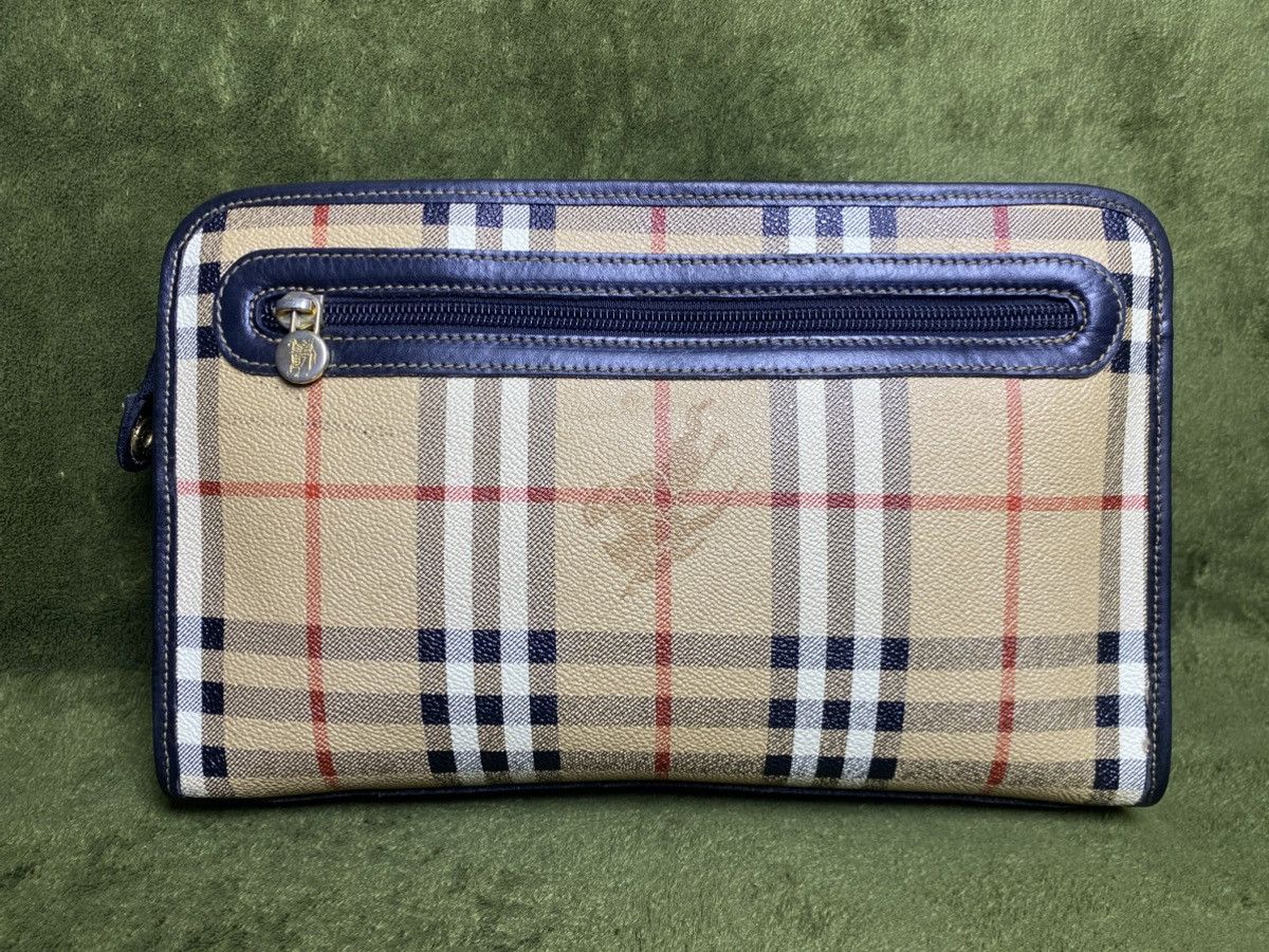 Burberry Vintage BURBERRY nova check clutch bag canvas leather Size ONE SIZE - 4 Thumbnail