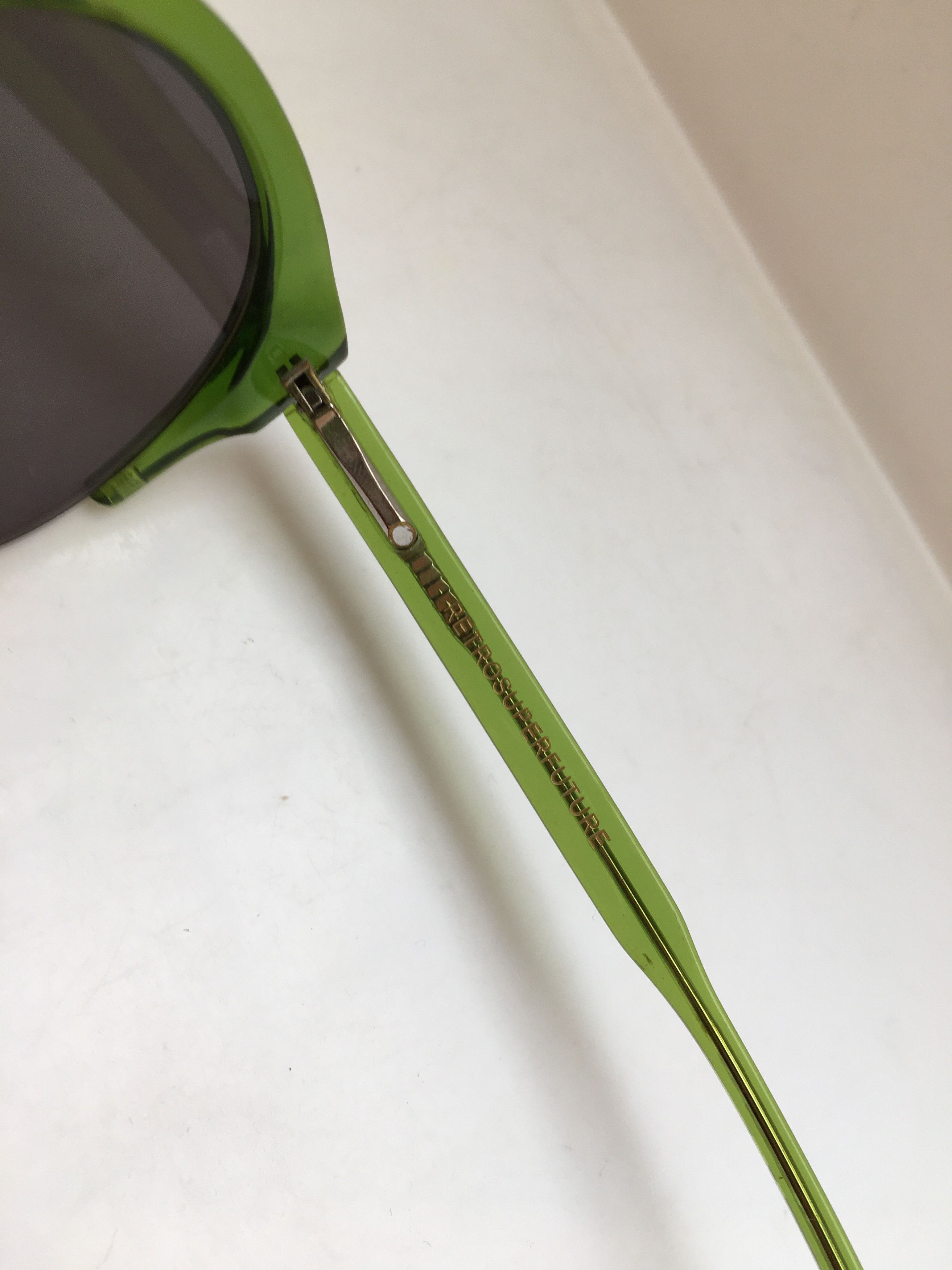 Retrosuperfuture Retro Super Future Green Half Rim Cateye Sunglasses Itlay Size ONE SIZE - 5 Thumbnail