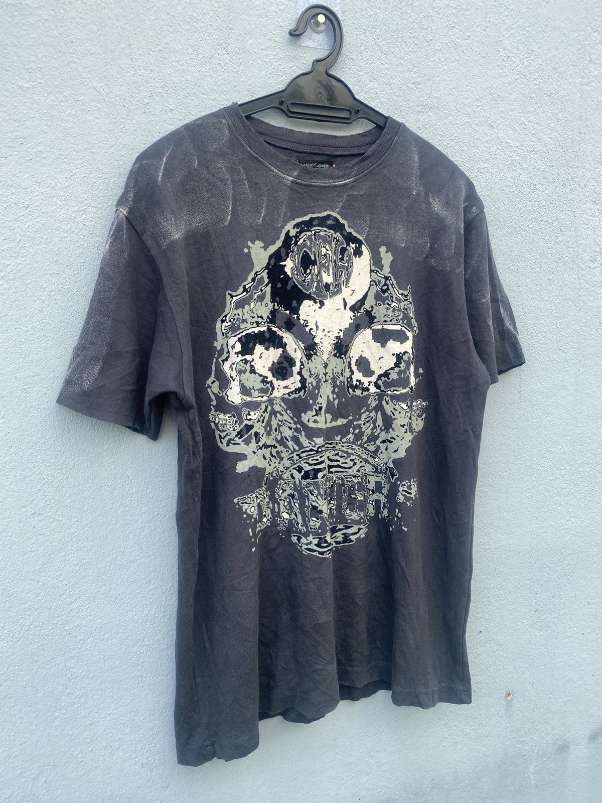 Affliction × JNCO × Jack & Jones Vintage y2k Jack & Jones Big Head Skull Tees Size US L / EU 52-54 / 3 - 2 Thumbnail