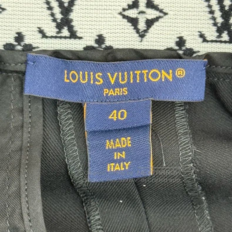 Louis Vuitton Louis Vuitton Black wool classic logo stretch waist pants Size US 40 / EU 56 - 5 Thumbnail