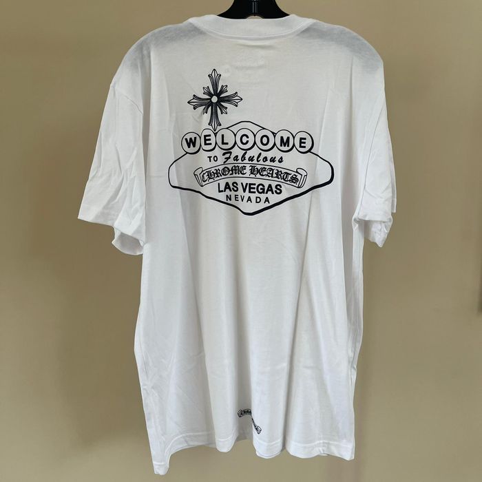 Chrome Hearts Welcome to Las Vegas T-Shirt SS in White