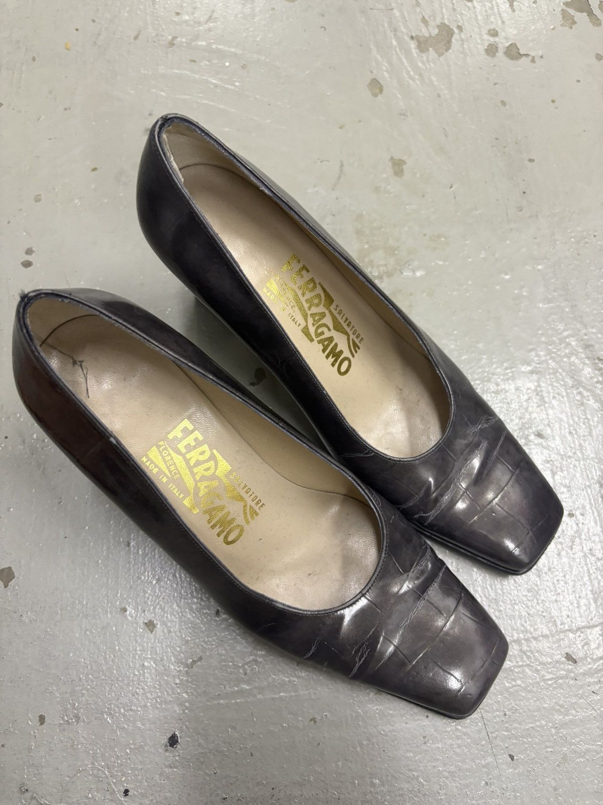 Salvatore Ferragamo Salvatore Ferragamo Leather Heels Size US 5.5 / IT 35.5 - 1 Thumbnail