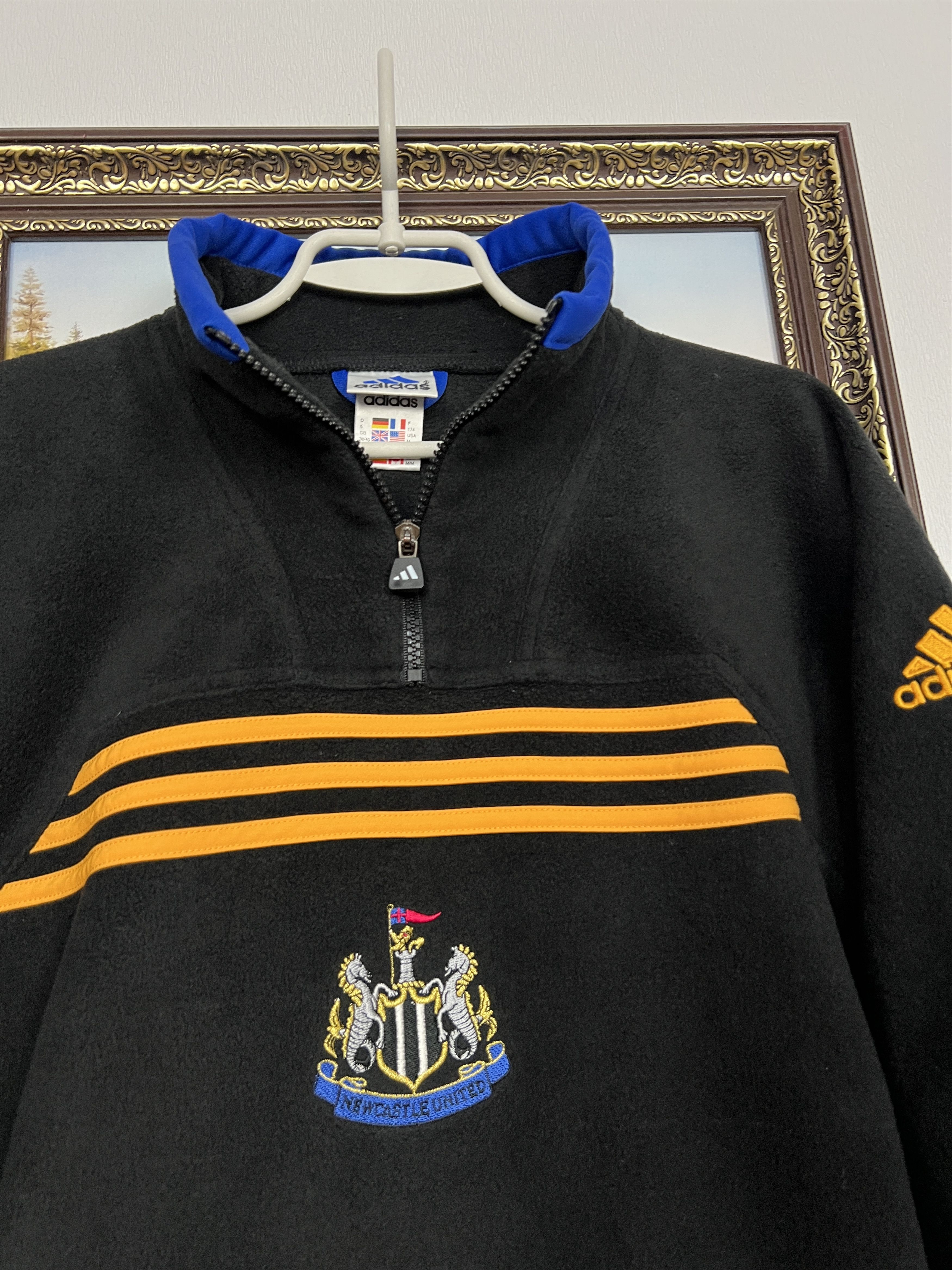 Adidas Vintage Newcastle United Football Fleece Jacket Track Top Size US M / EU 48-50 / 2 - 3 Thumbnail