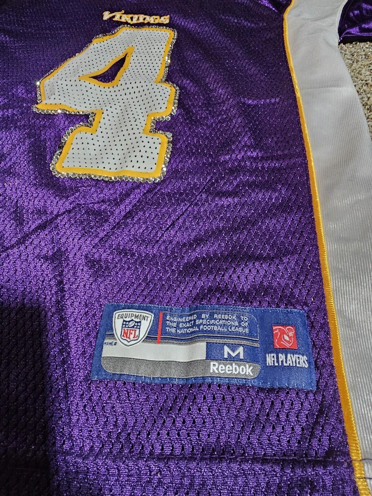 Reebok Minnesota Vikings Brett Favre Jersey Bedazzled Reebok M Size ONE SIZE - 2 Thumbnail