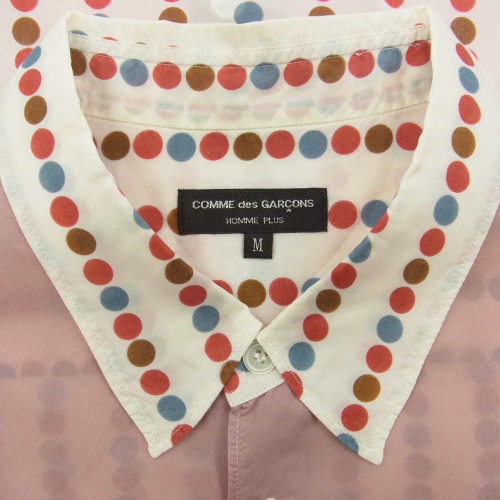 Comme des Garcons Homme Plus Shirt Polka dot cupra long sleeve chest pocket Multicolor Size US M / EU 48-50 / 2 - 3 Thumbnail