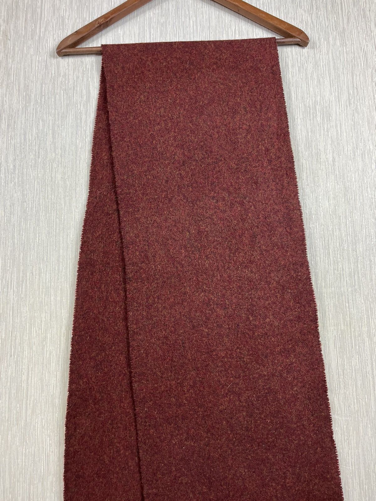 Kenzo × Vintage Vintage Kenzo homme archive Italy heather claret wool scarf Size ONE SIZE - 3 Thumbnail