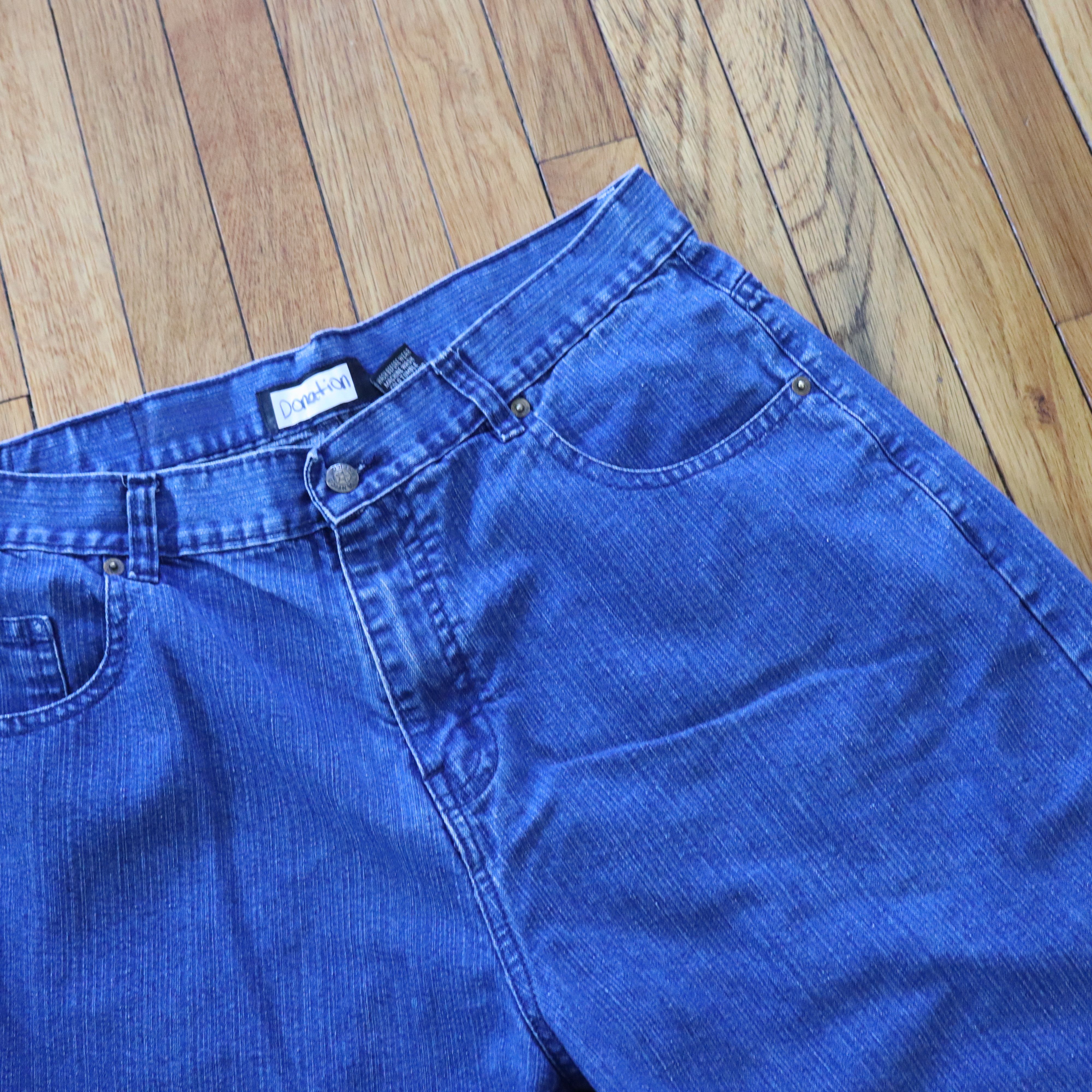Ecko Unltd. × JNCO × Southpole Vintage 90s Y2K Wide Leg Baggy Skater Denim Shorts Jorts 35 Size US 35 - 2 Thumbnail