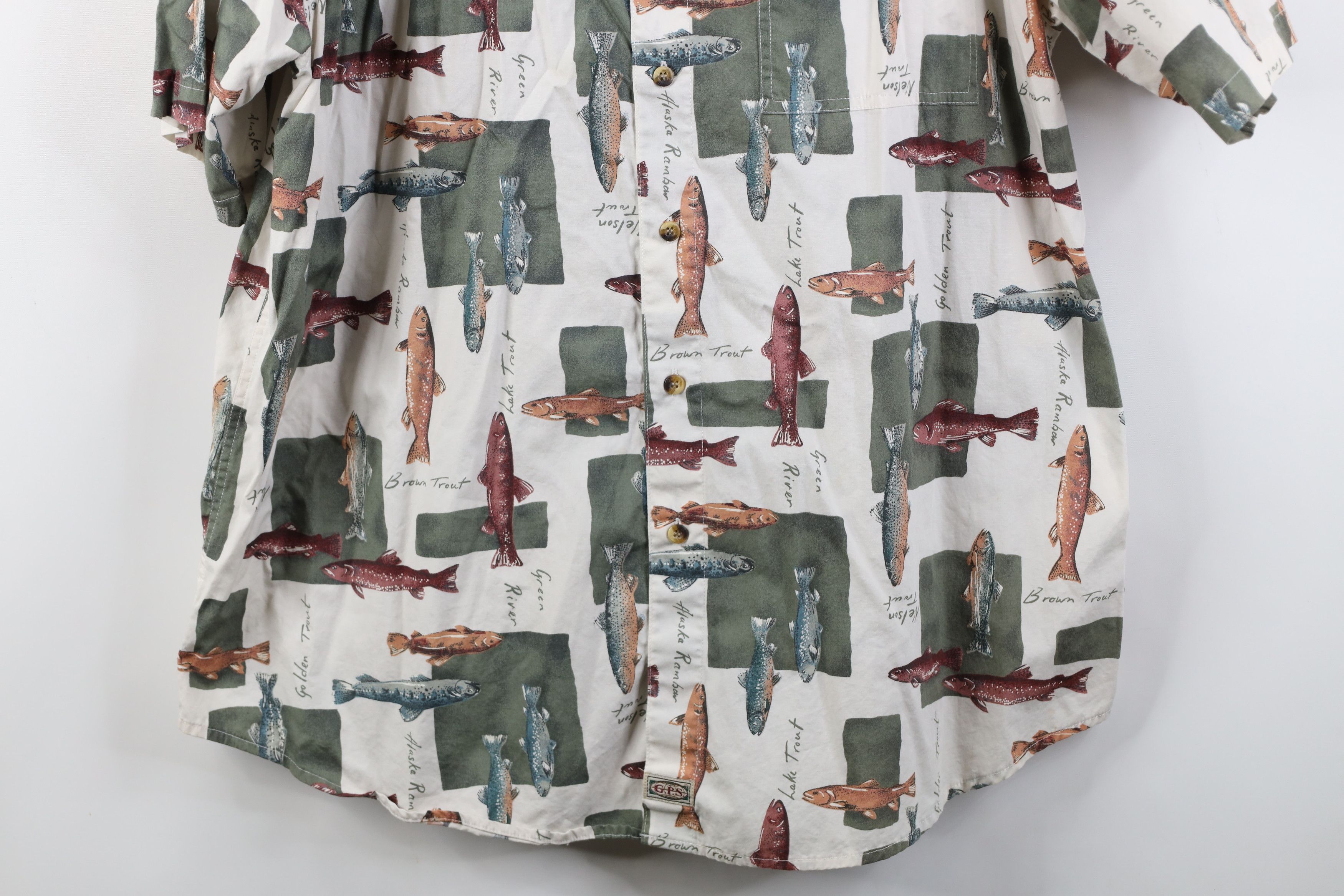 Vintage Vintage 90s Streetwear Over Print Short Sleeve Button Shirt Size US XL / EU 56 / 4 - 3 Thumbnail