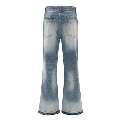 VIBE Men's hippie distressed gradient washed tie-dye flared jeans Size US 32 / EU 48 - 8 Thumbnail