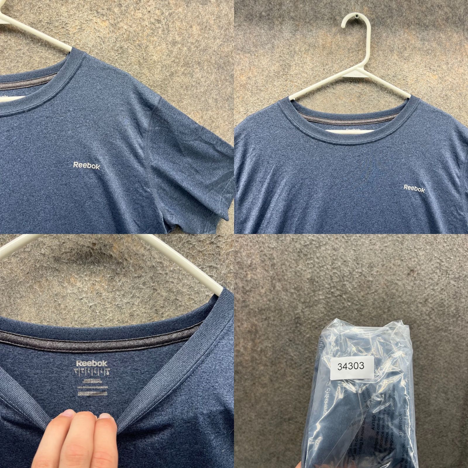 Reebok VINTAGE Reebok Shirt Mens Large Blue Crewneck Jersey Heather Tee Active Performance Knit Shirt Mens Large Blue Crewneck Jersey Heather Tee Size US L / EU 52-54 / 3 - 8 Thumbnail