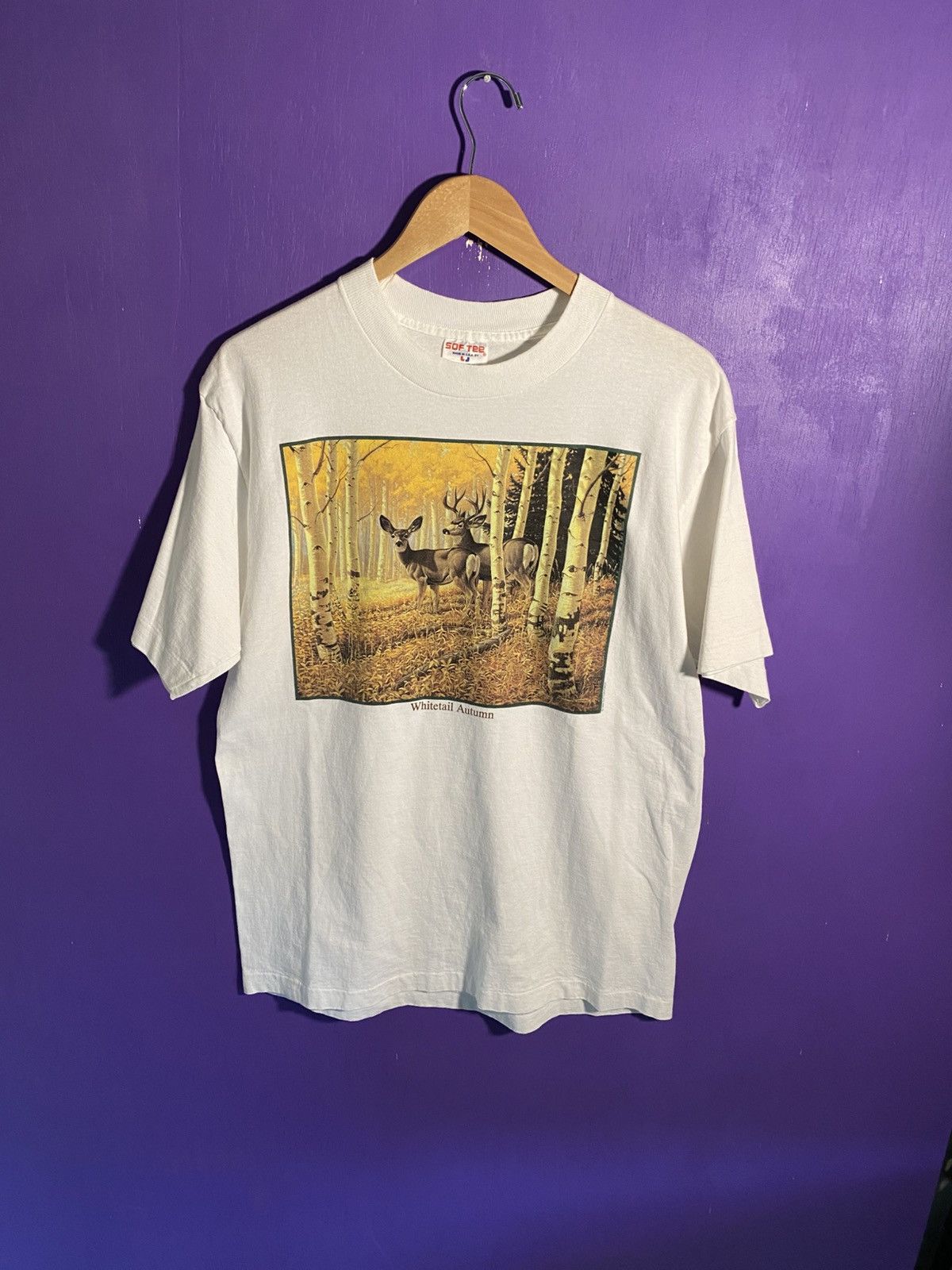 Other Vintage 90s Whitetail autumn deer nature tee Size US L / EU 52-54 / 3 - 1 Thumbnail
