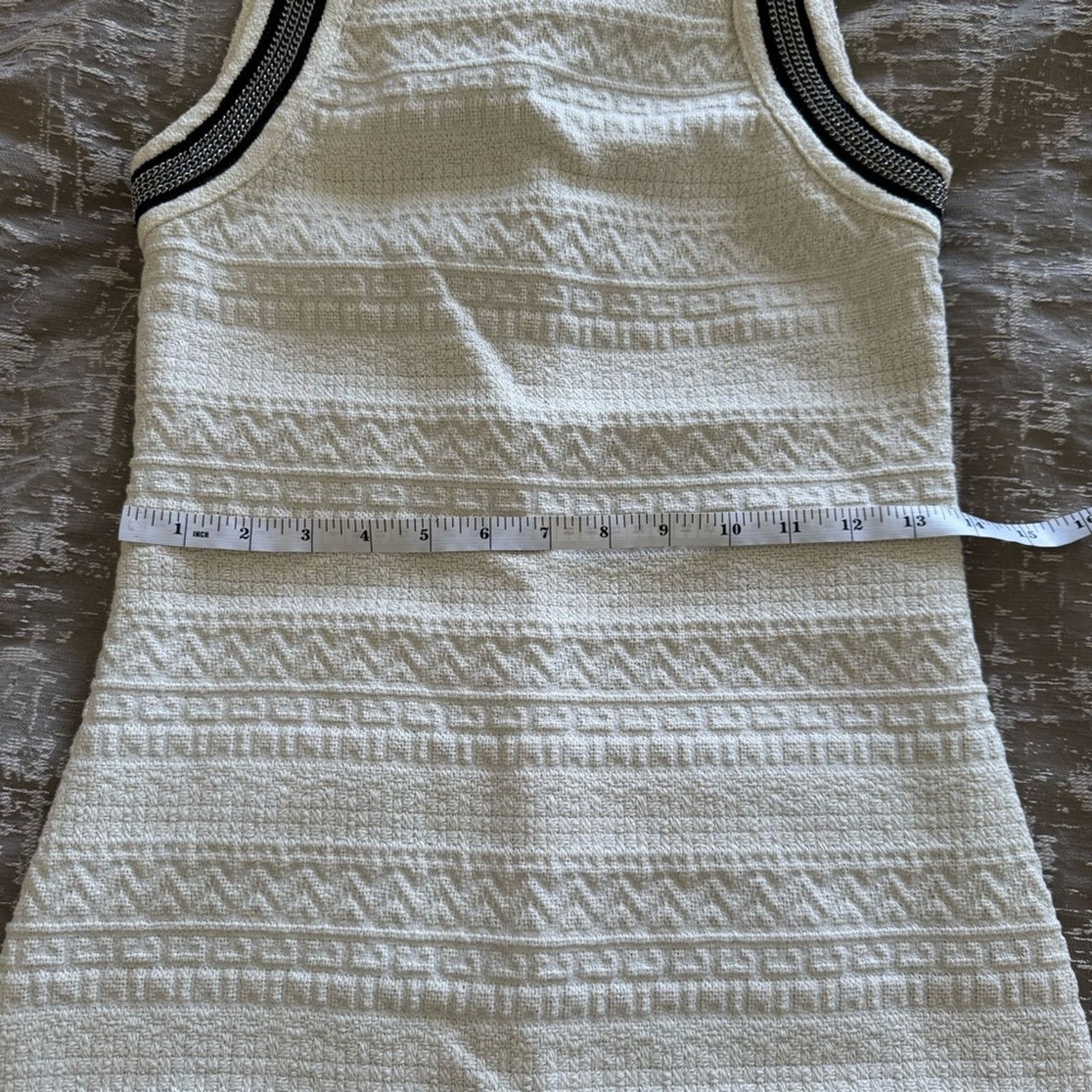 The Kooples NWT! The Kooples Cream Dress with Black Trim, Size 0 (US XS) Size XS / US 0-2 / IT 36-38 - 13 Thumbnail