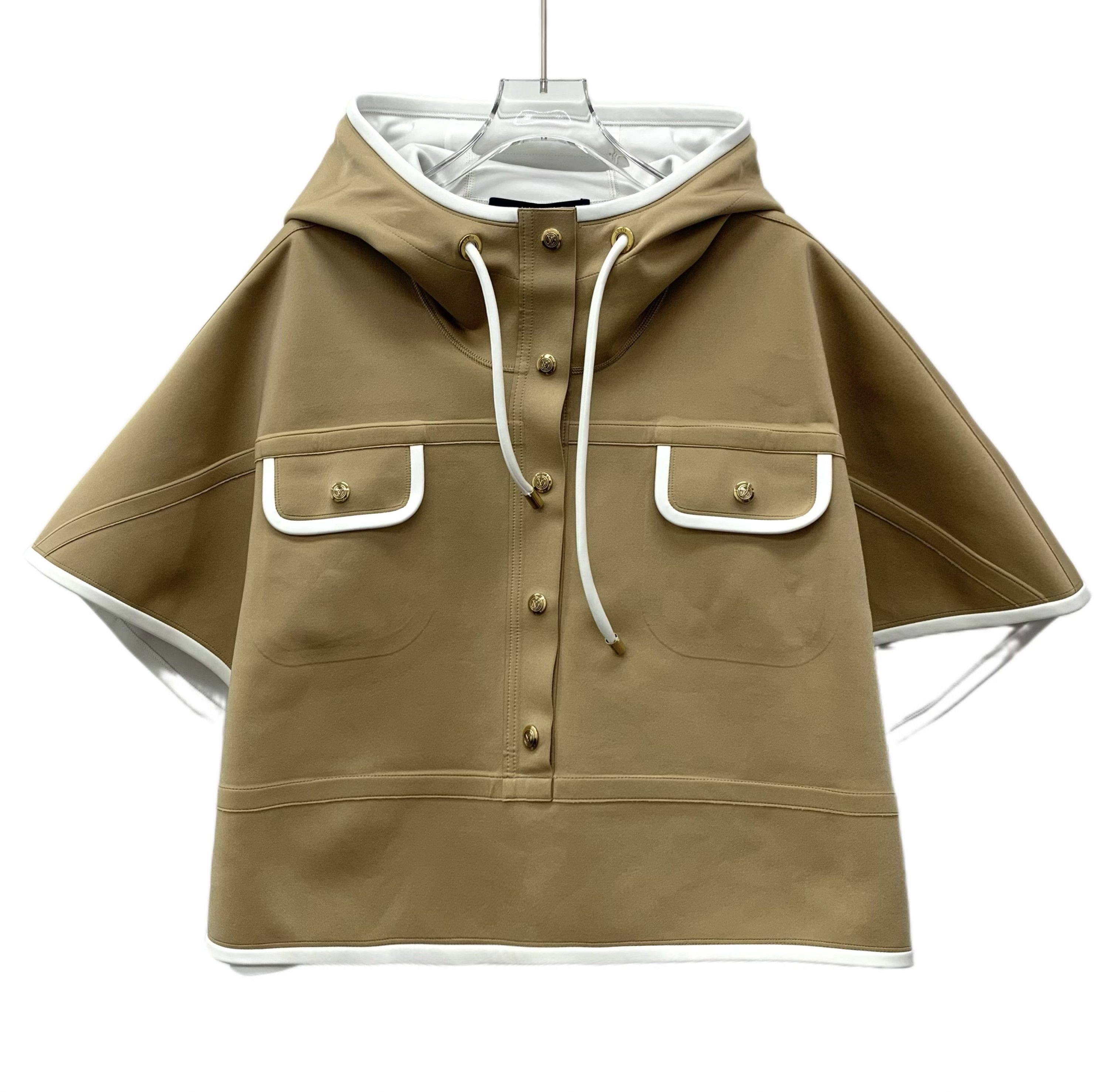 Louis Vuitton Louis Vuitton Brown Hooded Cape Coat (XS / 36) Size XS / US 0-2 / IT 36-38 - 1 Thumbnail