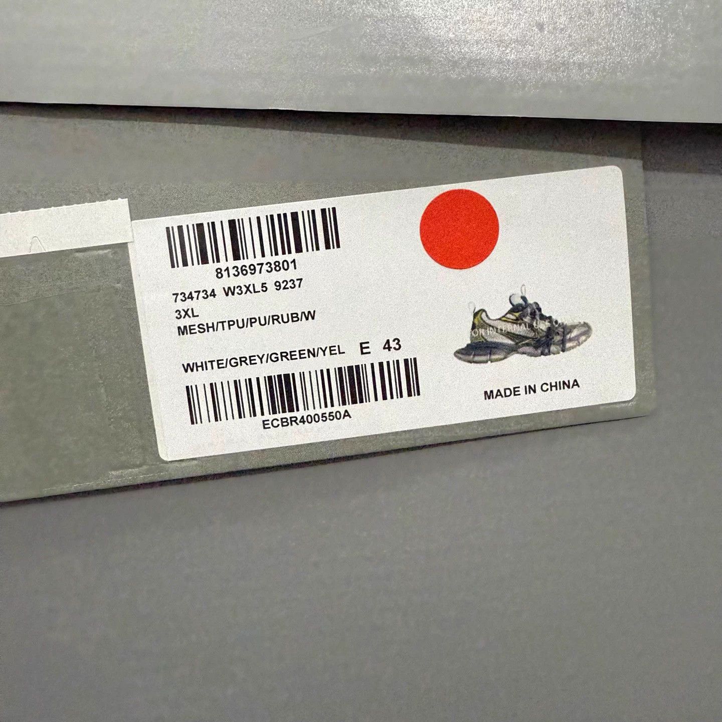 Balenciaga Balenciaga 3xl distressed gray green 43 unused Size US 10 / EU 43 - 8 Thumbnail