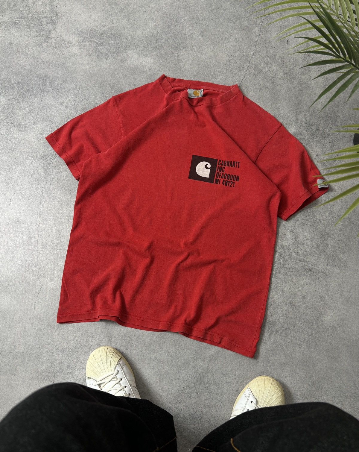 Carhartt Vintage Carhartt logo shirts red mens Size US S / EU 44-46 / 1 - 1 Thumbnail