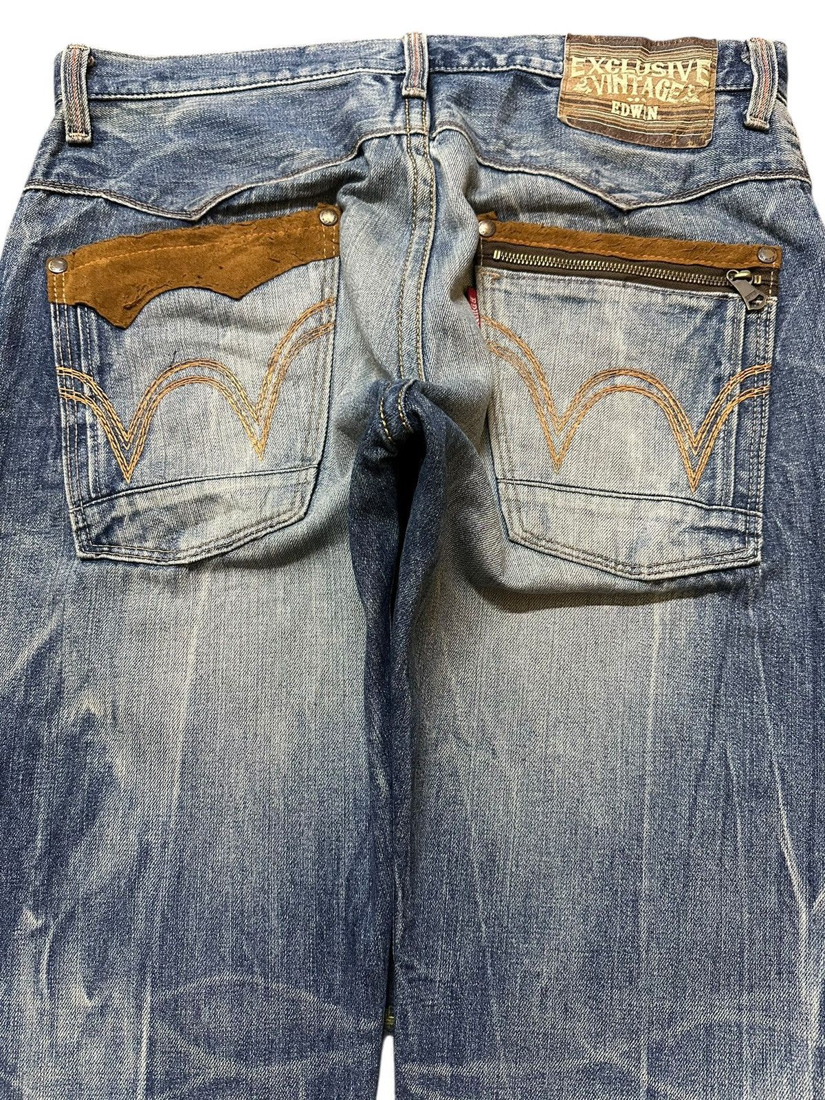 Edwin Edwin XV Exclusive Vintage Blue Thunder Wash Loose Jeans Size US 36 / EU 52 - 5 Thumbnail