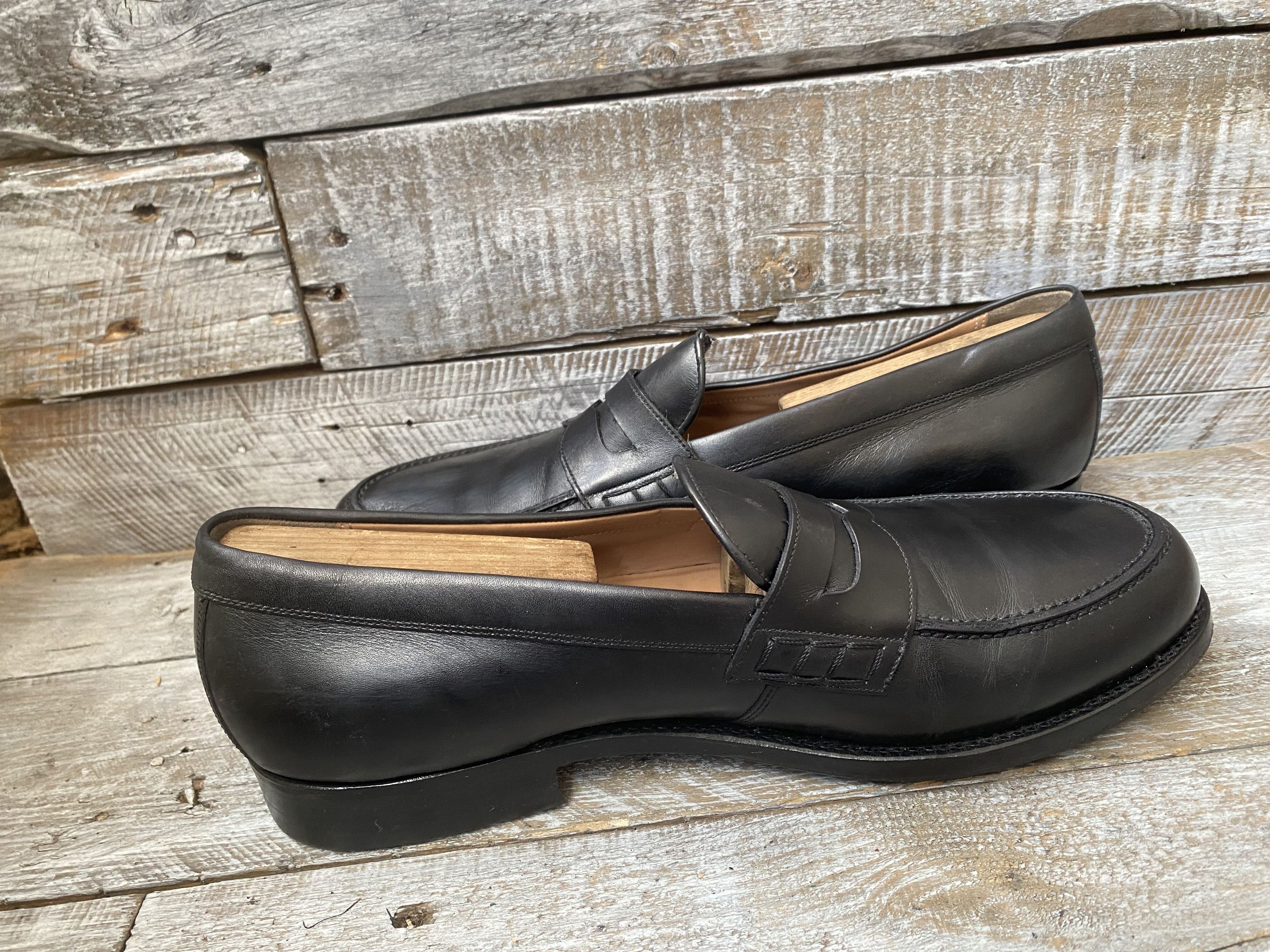 Heinrich Dinkelacker Heinrich dinkelacker black leather penny loafer uk 10 Size US 11 / EU 44 - 11 Thumbnail