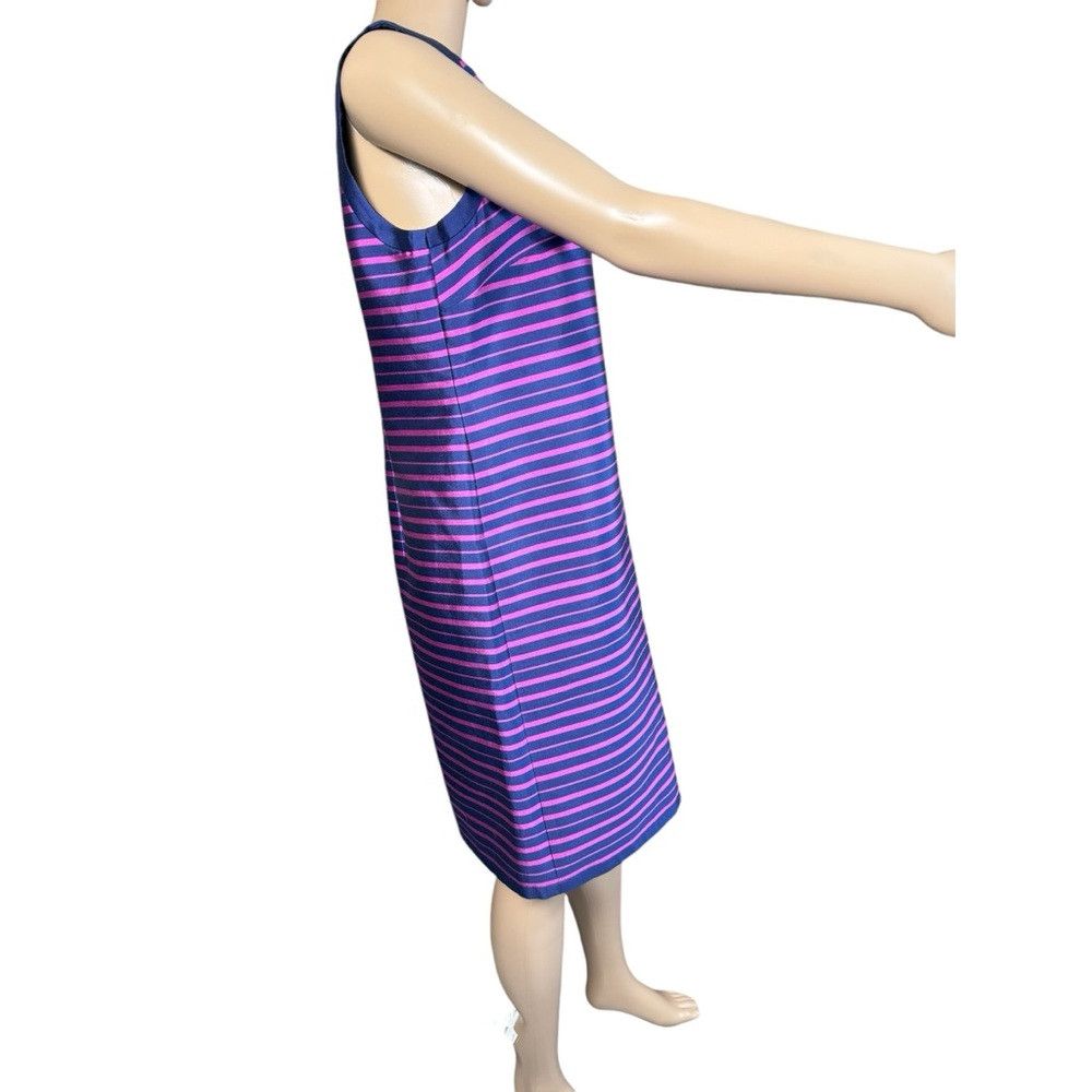 Talbots NWT New $199 Talbots Silk Blend V-Neck Stripe Dress Size 10 Size L / US 10 / IT 46 - 3 Thumbnail