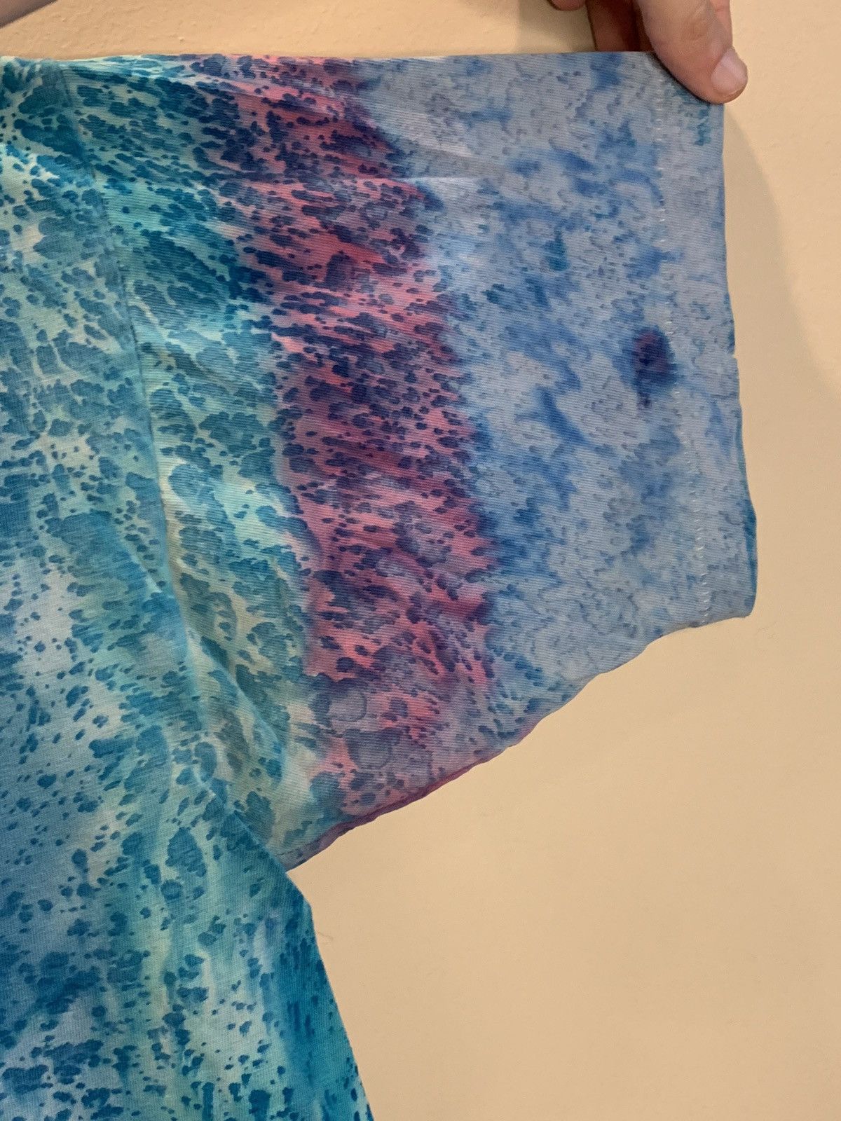 Vintage *RARE* Vintage Fractal Tie-Dye Single Stitch Art T-Shirt Size US L / EU 52-54 / 3 - 4 Thumbnail