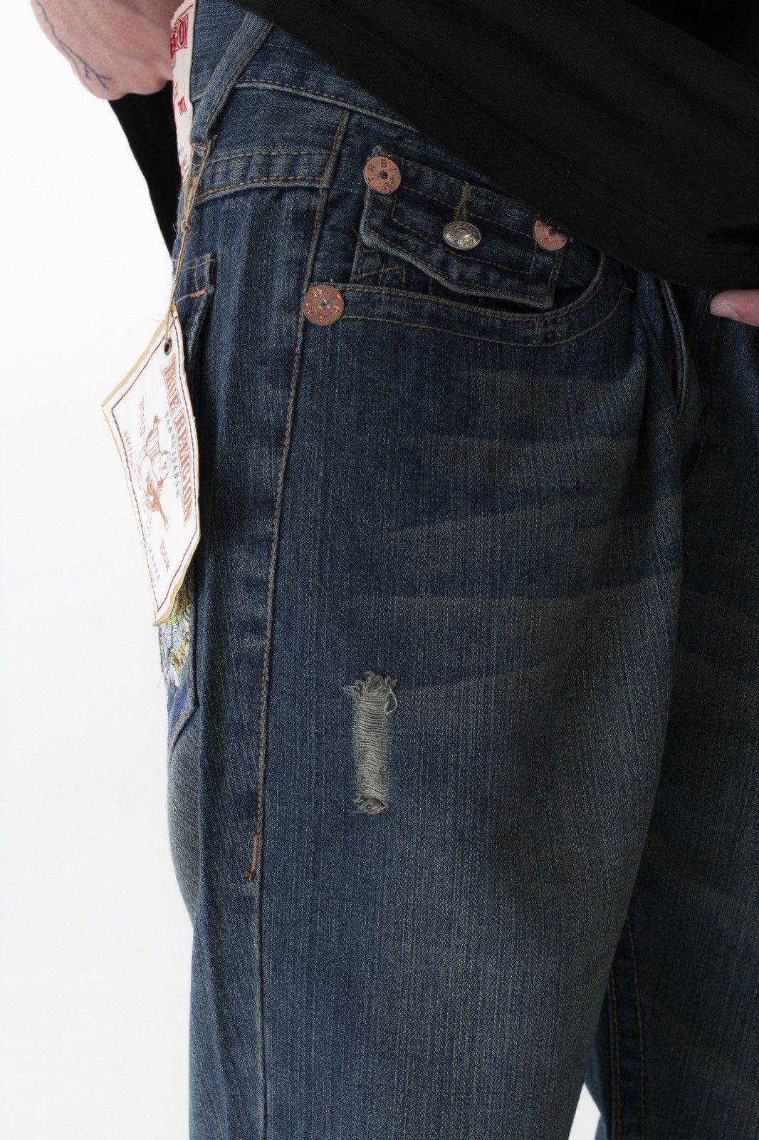 True Religion True religion faded denim distressed pants Size US 42 / EU 58 - 8 Thumbnail
