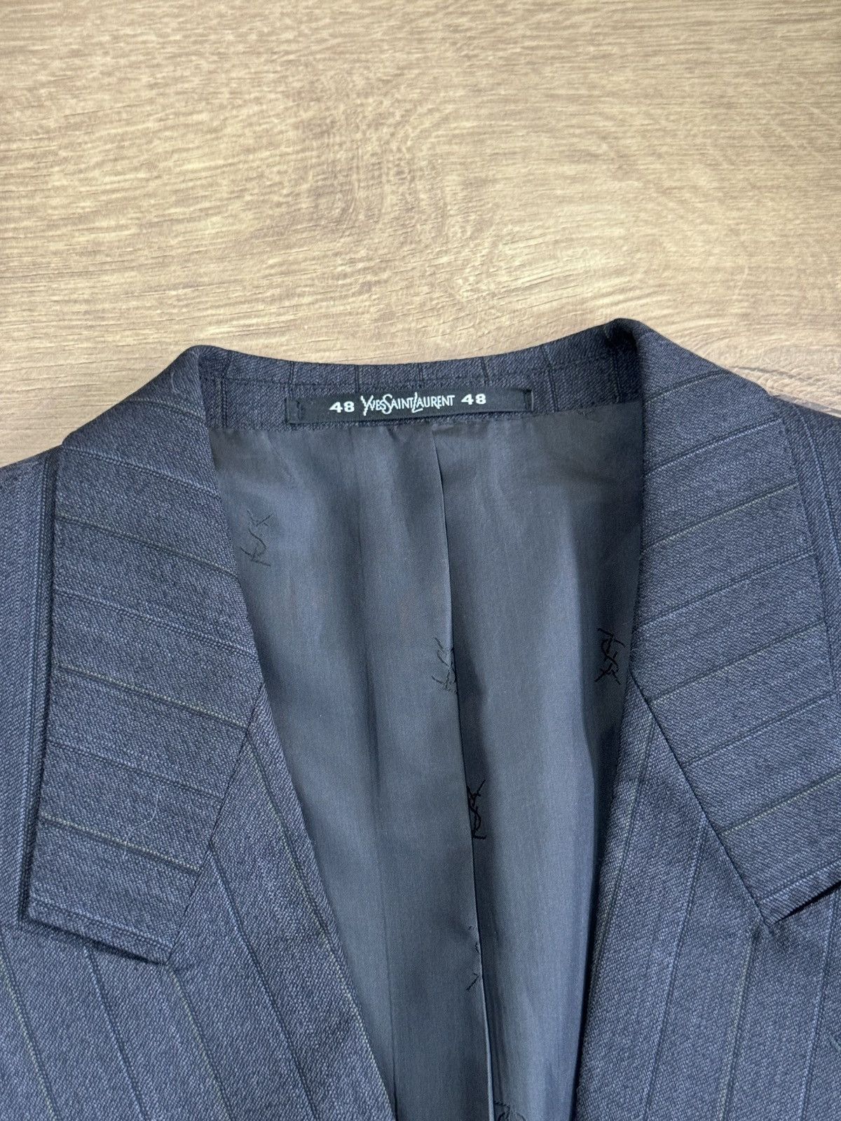 Yves Saint Laurent Vintage wool suit Yves Saint Laurent original luxury item Size 48L - 3 Thumbnail