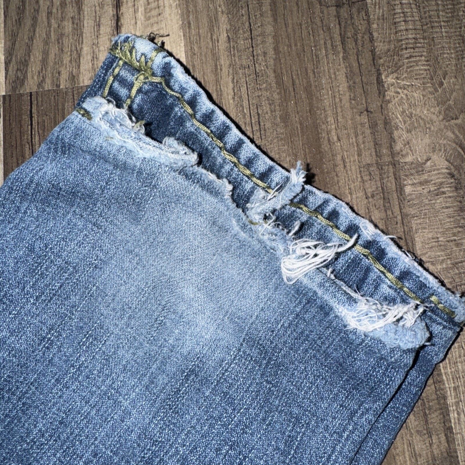 True Religion × Vintage Y2K Tru Religion Jeans Denim Pants Blue 36x29 Made In USA Size US 36 / EU 52 - 4 Thumbnail