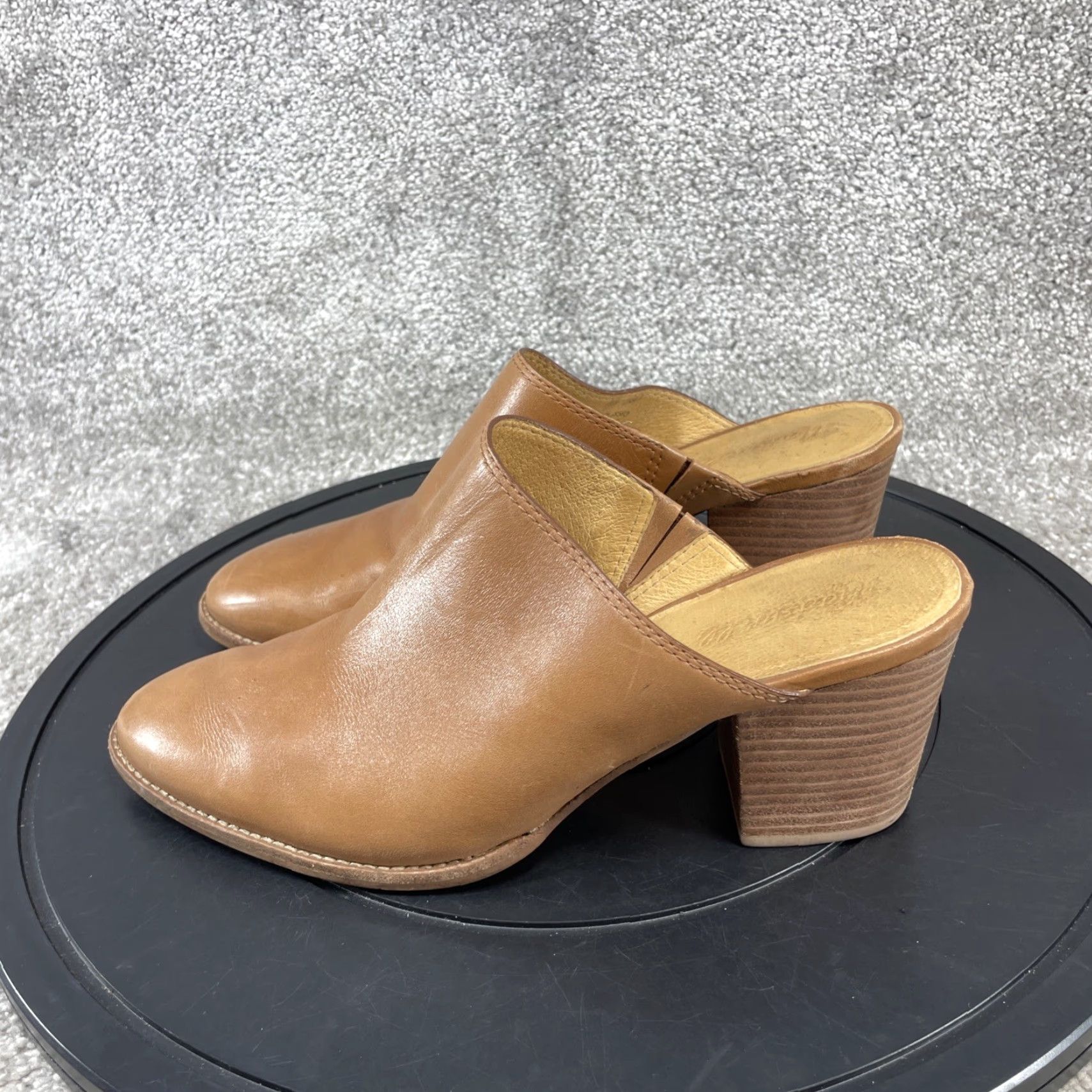 Madewell Madewell The Harper Mule Brown Leather Cuban Slip On Womens Size 9 Heel Mid 2-2.9in Casual Vintage No Size US 9 / IT 39 - 5 Thumbnail