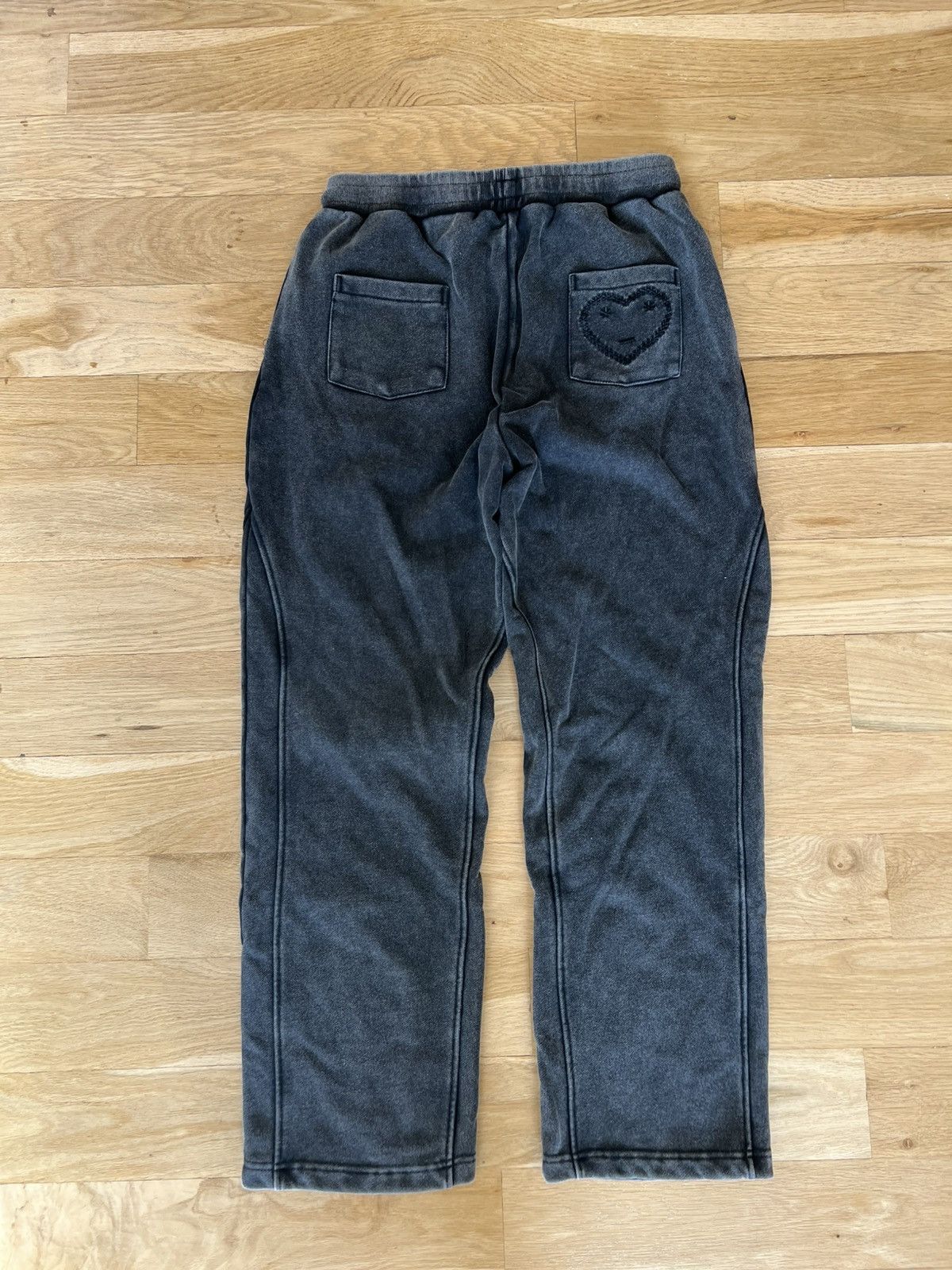 Carsicko Carsicko Faded Gray wide leg sweatpants with drawstring Size US 32 / EU 48 - 4 Thumbnail