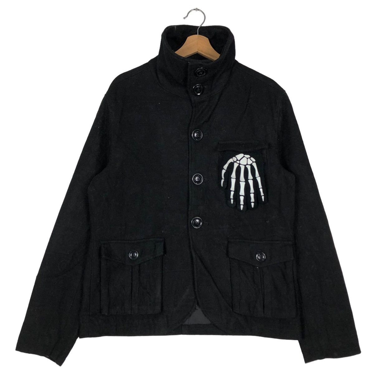 Japanese Brand 🔥90’s Vintage Wool Biker Jacket Bareback Realdress Japan Size US L / EU 52-54 / 3 - 2 Thumbnail