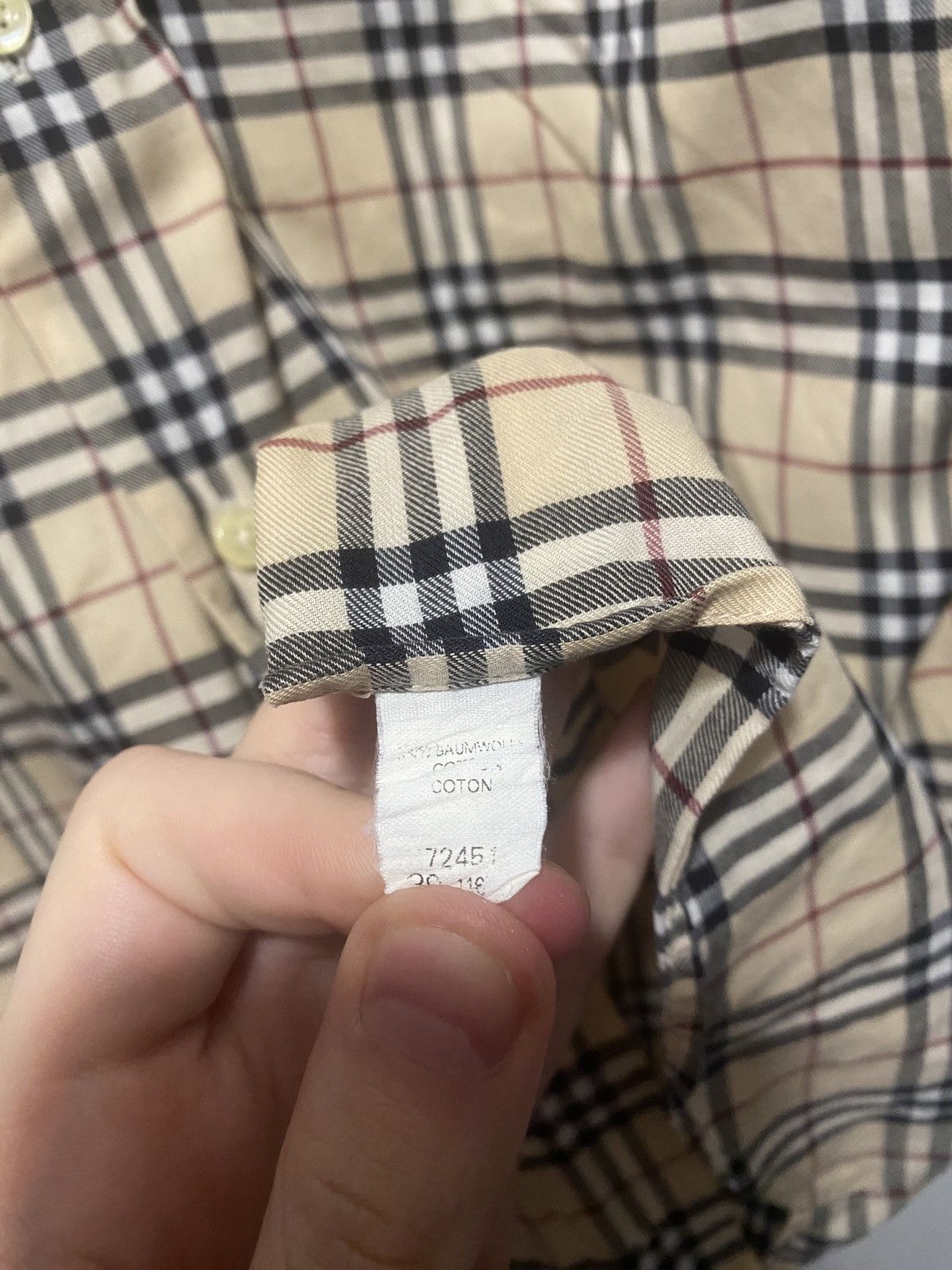 Burberry Burberry luxury fullprint nova check shirt button up Size US M / EU 48-50 / 2 - 3 Thumbnail