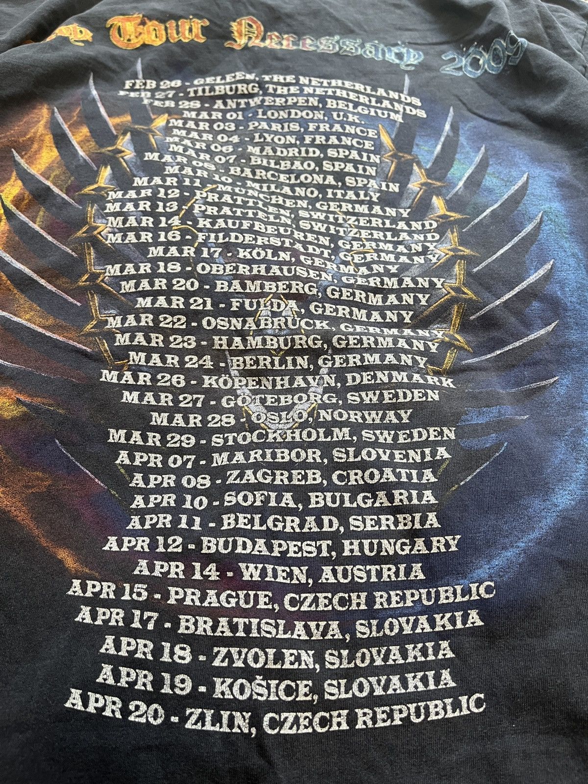 Band Tees × Vintage VINTAGE 2000s HAMMER FALL TOUR EUROPE BAND ROCK METAL TEE Size US L / EU 52-54 / 3 - 5 Thumbnail
