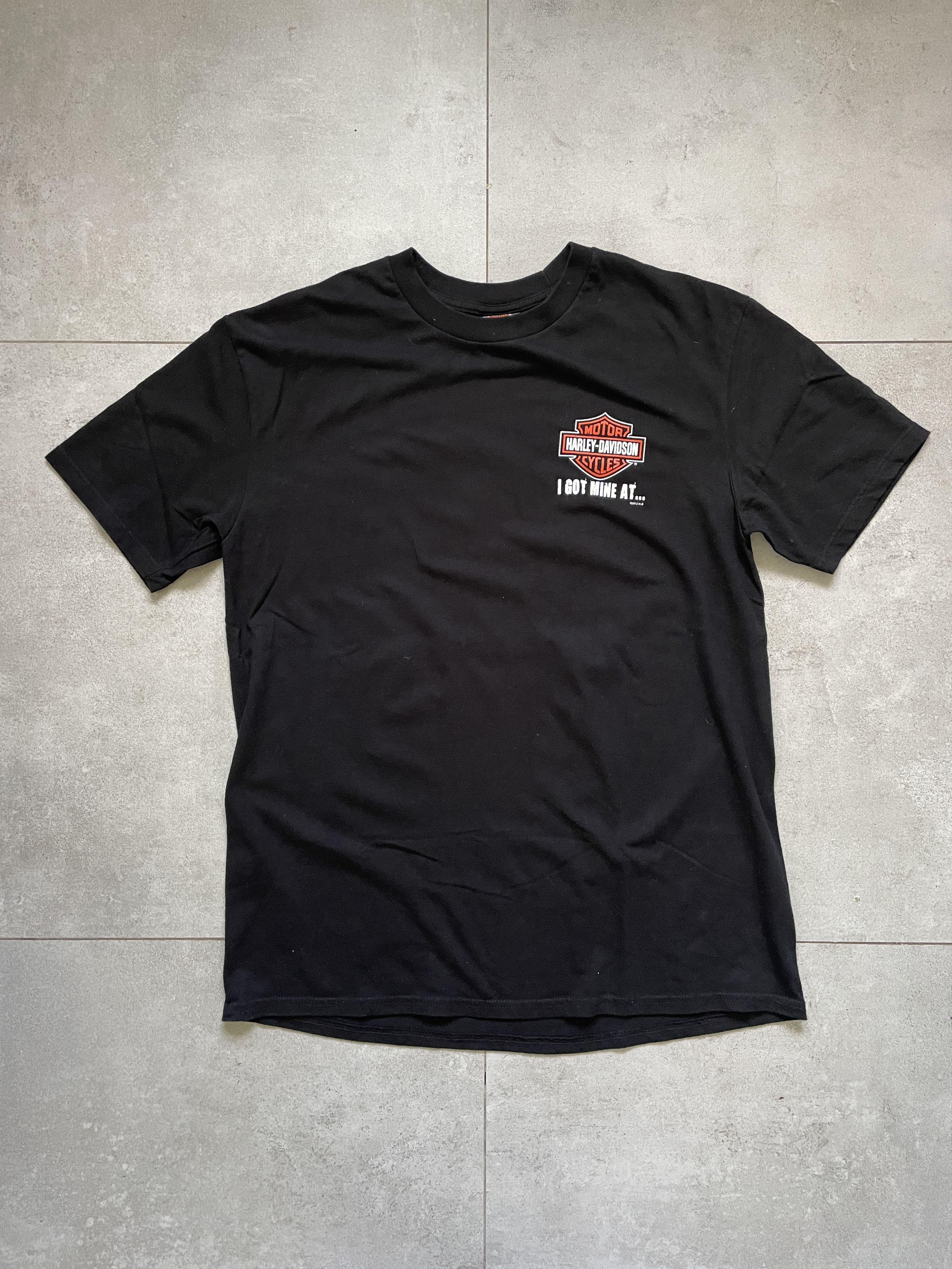 Harley Davidson BLACK HARLEY DAVIDSON I GOT MINE AT THUNDER TOWER TSHIRT Size US XL / EU 56 / 4 - 4 Thumbnail