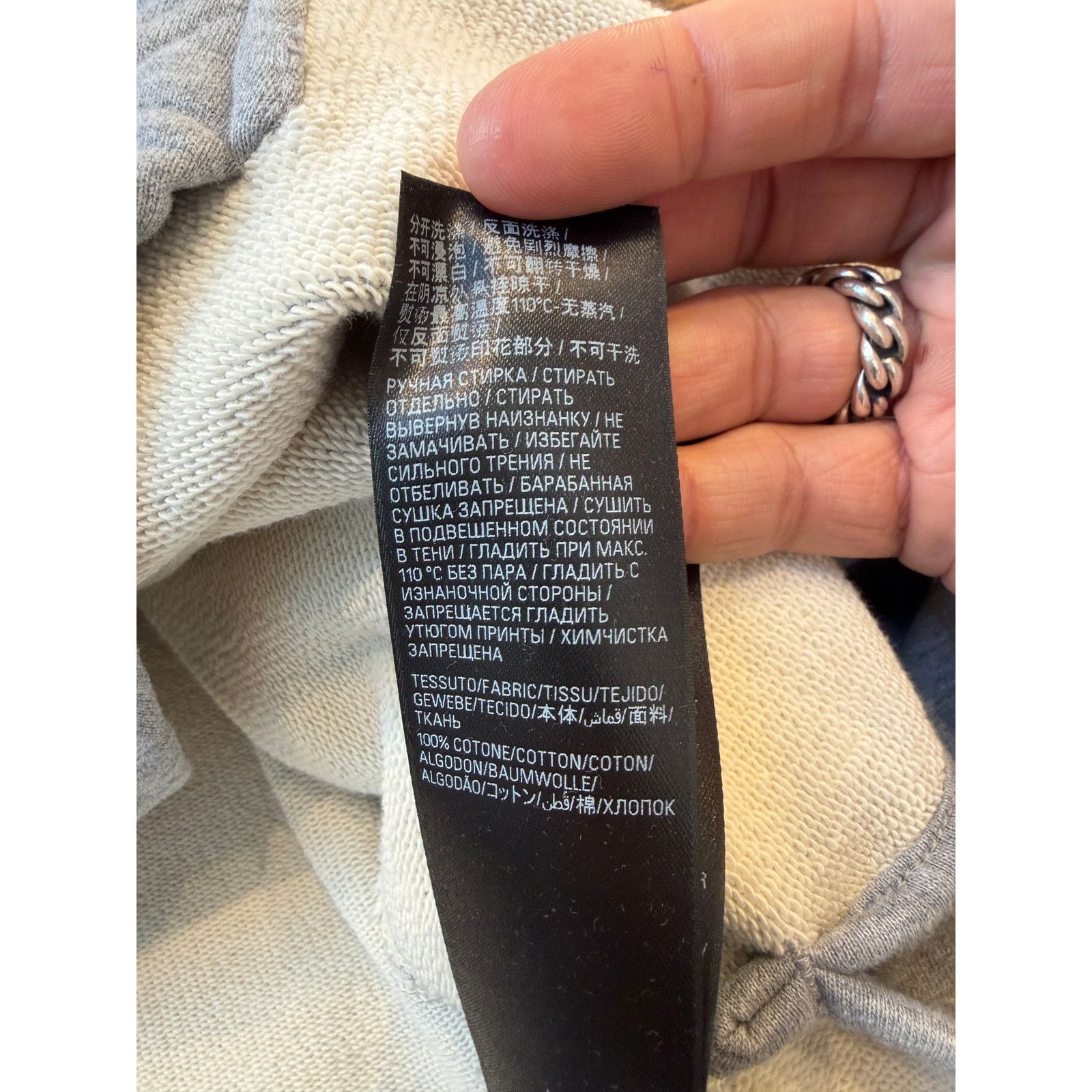 Balenciaga Balenciaga Distressed Tape Hoodie Size US XXL / EU 58 / 5 - 10 Thumbnail
