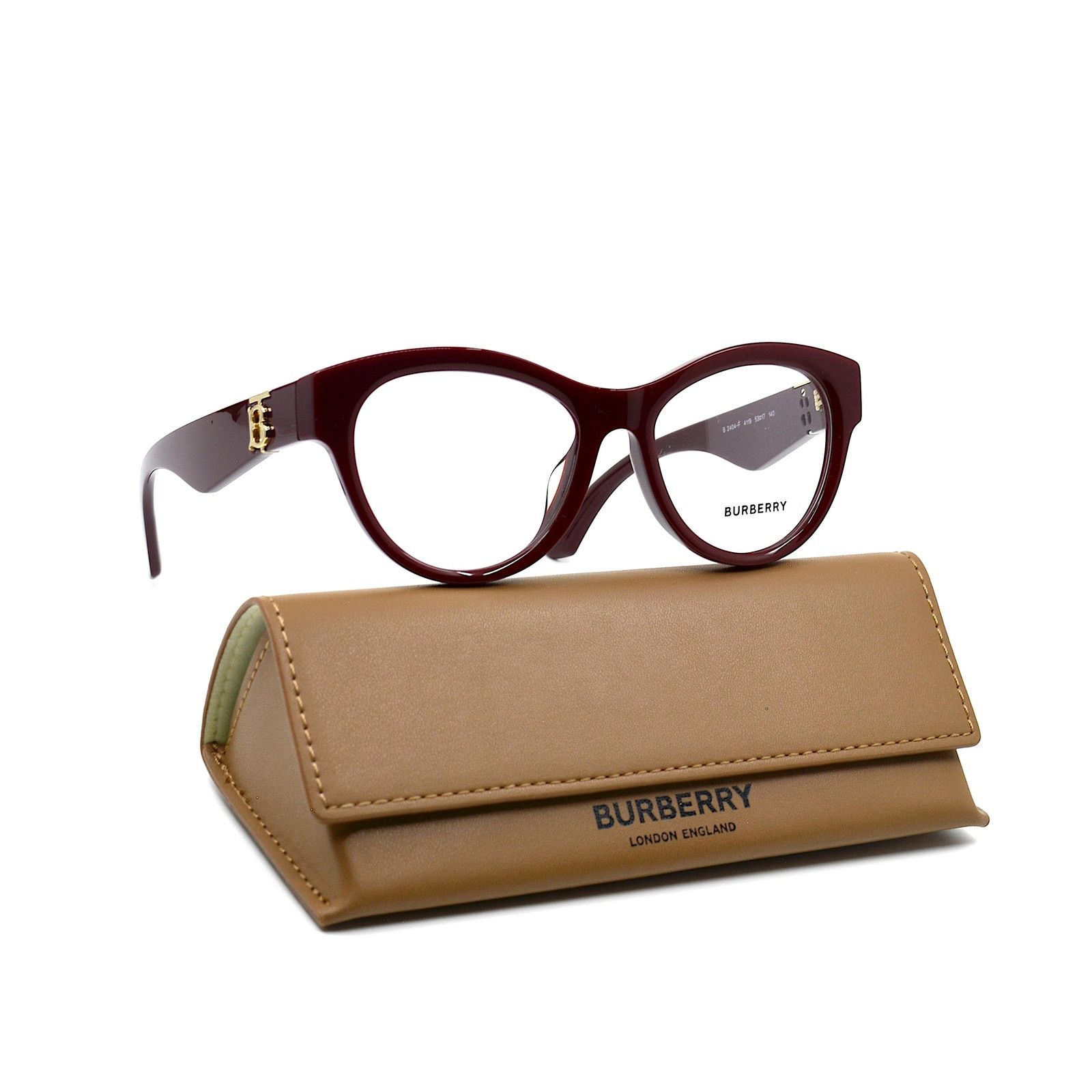 Burberry NEW BURBERRY BE2404F 4119 BORDEAUX EYEGLASSES FRAME Size ONE SIZE - 5 Thumbnail