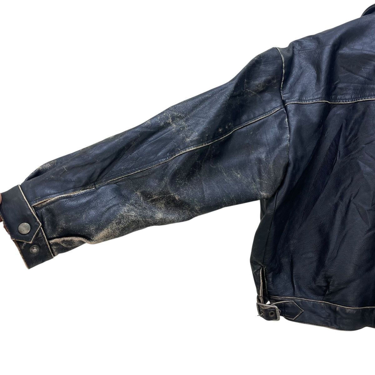 Gear for Sports × Genuine Leather 💥Vintage Jai Alai Genuine Leather Biker Cafe Racer Jacket Size US M / EU 48-50 / 2 - 6 Thumbnail