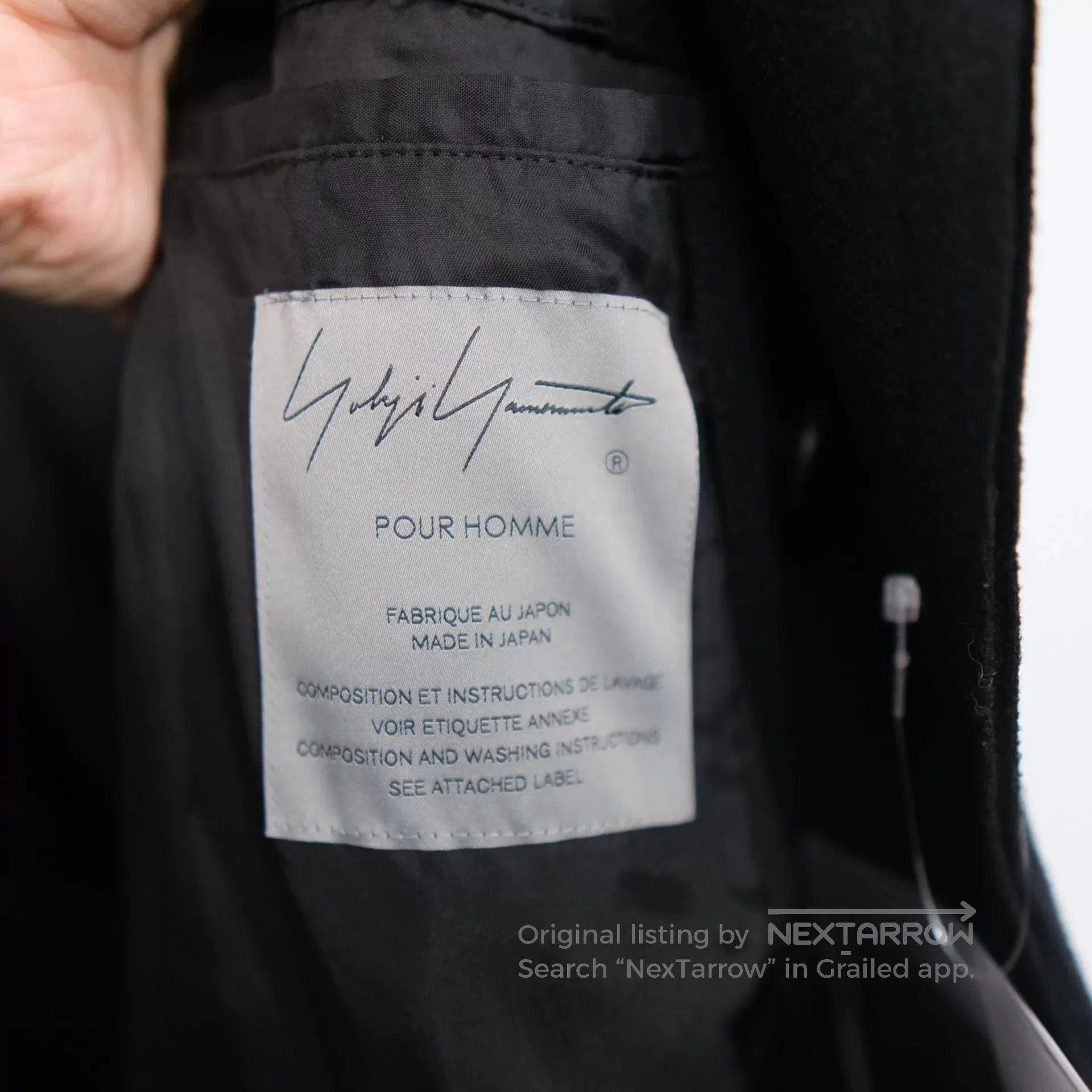 Yohji Yamamoto Unique Black Yohji Yamamoto Coat. Size L / US 10 / IT 46 - 7 Thumbnail