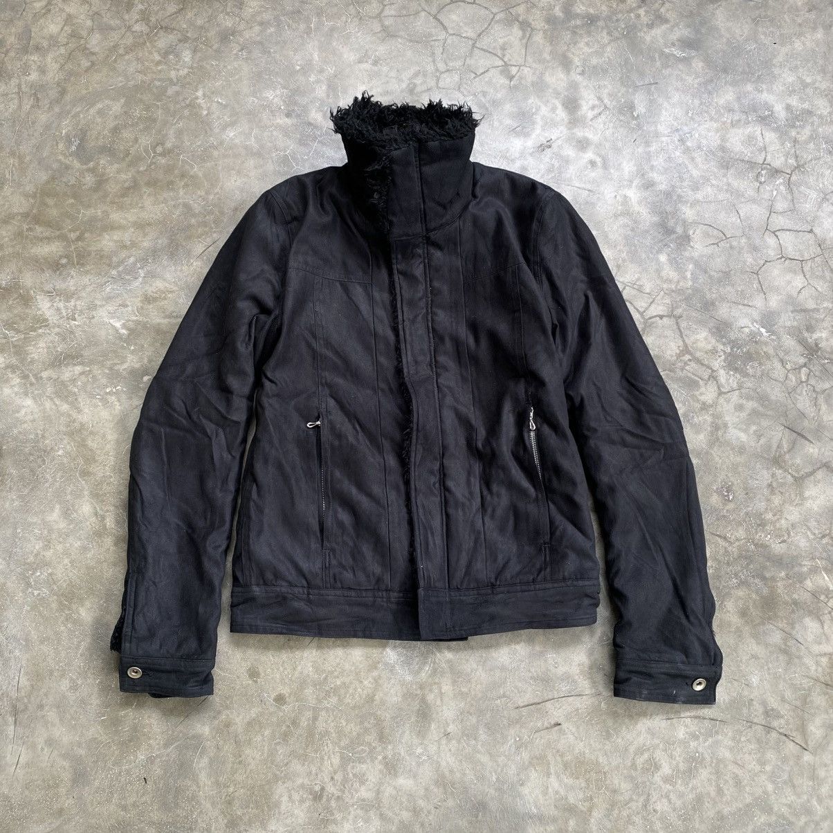 If Six Was Nine 2000s Paranoid Vkei Style Trim Fur Riri Zipper Jacket Size US S / EU 44-46 / 1 - 1 Thumbnail