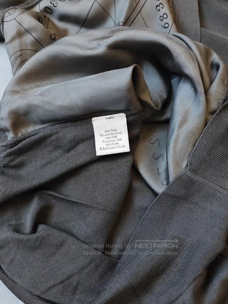 Hermes Hermes Silk cardigan knit jacket, grey, 100% mulberry silk Size US M / EU 48-50 / 2 - 5 Thumbnail