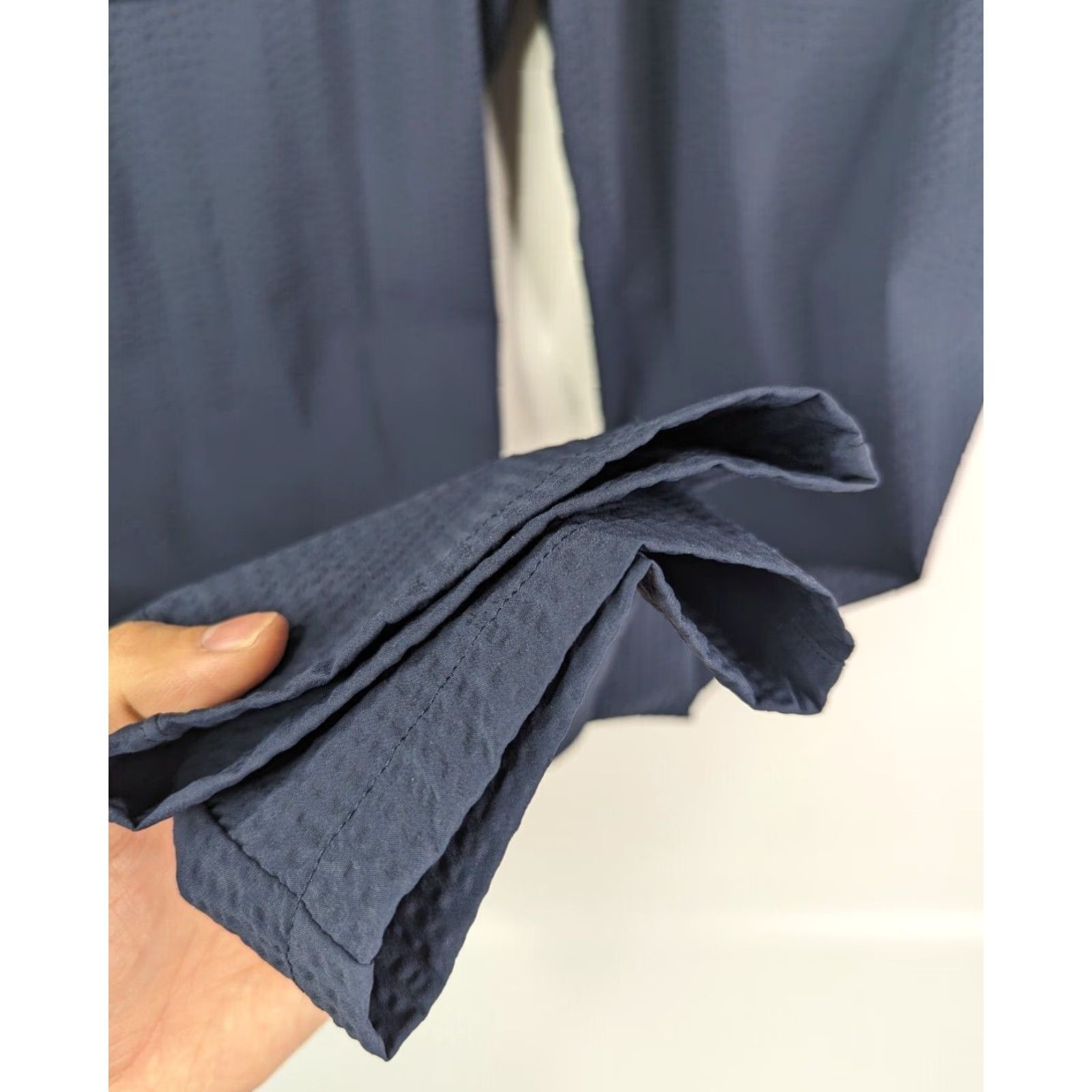 Lululemon Lululemon Mens Bowline Pants in Graphite Navy Size L Stretch Drawstring Chino Casual Workwear 30 in Inseam Regular Front Flat Pocket Slash Pocket Mens Size US 33 - 3 Thumbnail