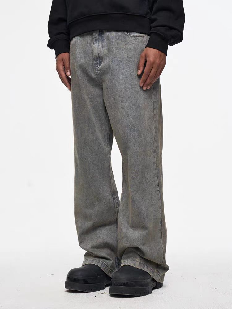 Japanese Brand × Jean Vintage Washed Loose Straight Leg Wide Jeans Size US 32 / EU 48 - 3 Thumbnail