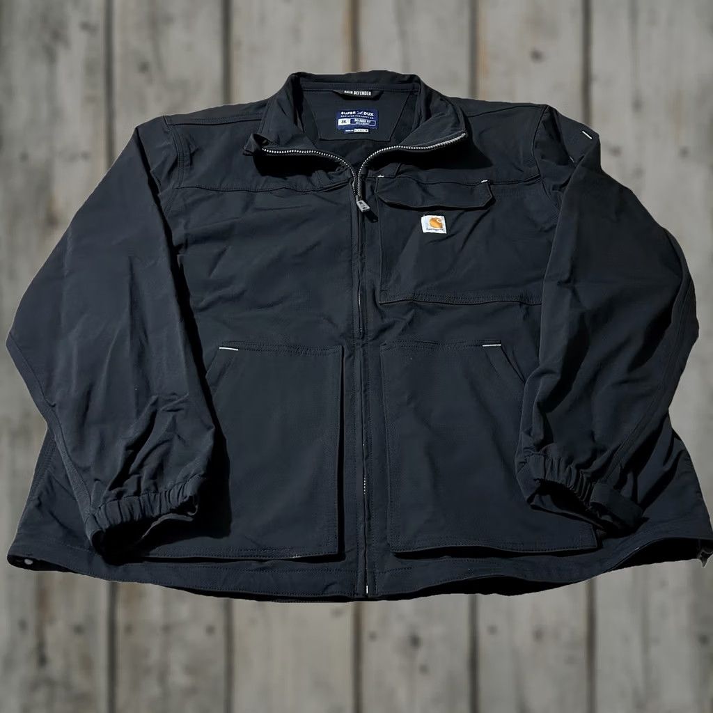 Carhartt Carhartt Jacket Men’s 2XL Black Rain Defender Super Dux Relaxed Fit Size US XXL / EU 58 / 5 - 1 Thumbnail