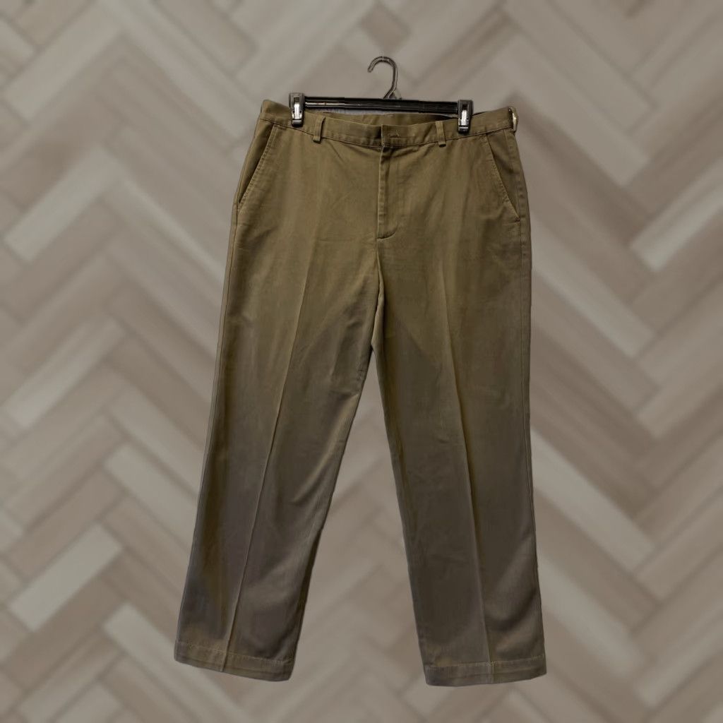 Brooks Brothers BROOKS BROTHERS Military Sage Green Chino Pants 38W x 30L Mens Regular Size US 38 / EU 54 - 1 Thumbnail