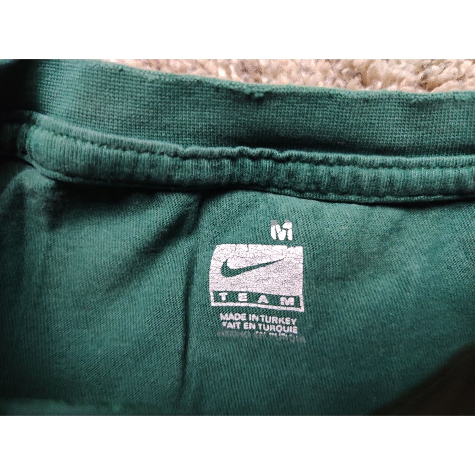 Nike Oakland Athletics Shirt Adult Medium Green Yellow Spell Out Size US M / EU 48-50 / 2 - 4 Thumbnail