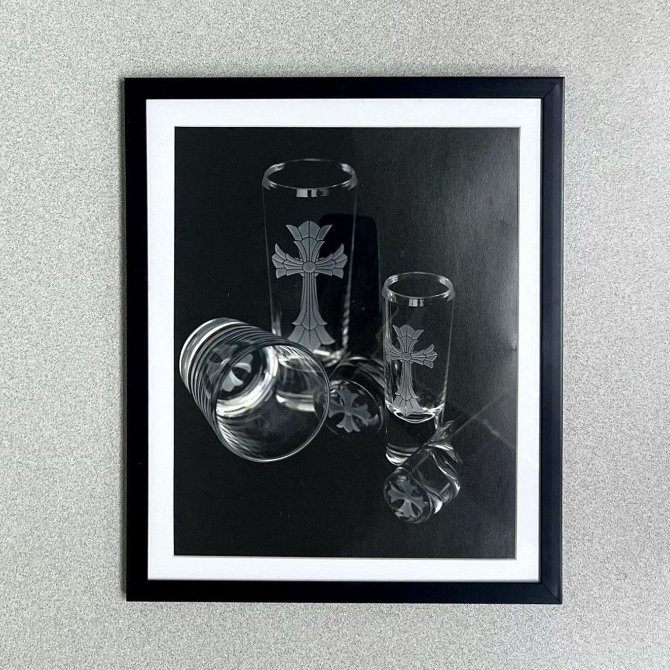 Chrome Hearts Chrome Hearts glass cups Framed poster 9x11 magazine cutout Size ONE SIZE - 1 Thumbnail