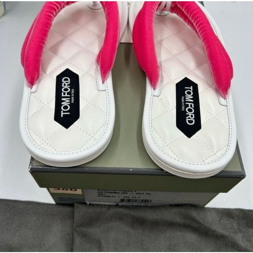 Tom Ford Women's Tom Ford flip-flop sandals size 39.5 made in Italy Size US 9.5 / IT 39.5 - 9 Thumbnail