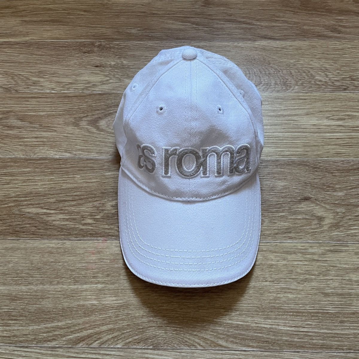 Kappa Vintage AS Roma Kappa White Football Soccer Cap Size ONE SIZE - 2 Thumbnail