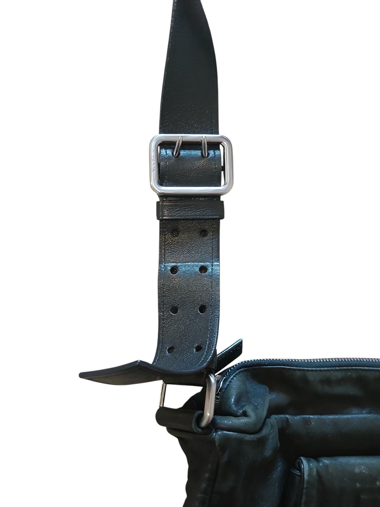 Prada LEATHER MESSENGER CROSSBODY BAG Size ONE SIZE - 4 Thumbnail